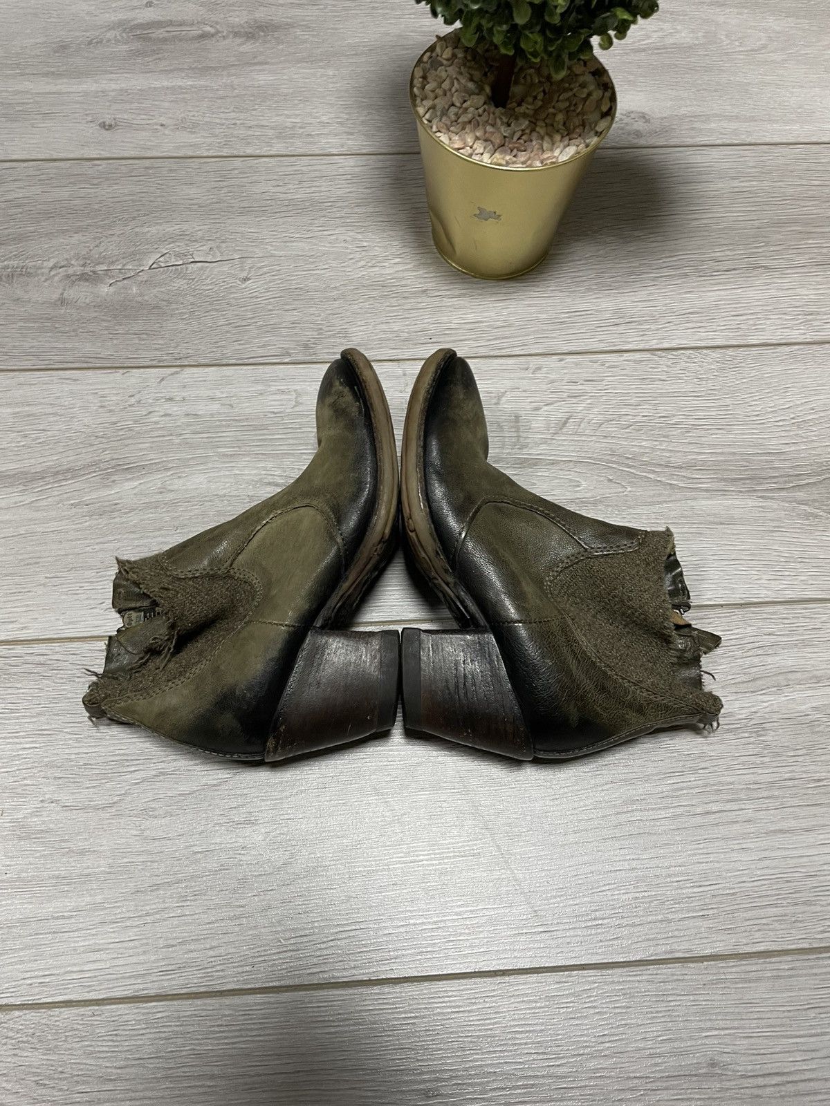 A.S.98 AS 98 vintage airstep distressed zip hight leather boots Size US 8 / IT 38 - 12 Thumbnail