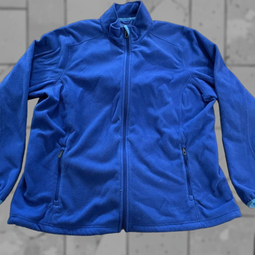 Vintage L.L.Bean Jacket 100% polyester Blue zip-up Mens Size XL Size US XL / EU 56 / 4 - 1 Thumbnail