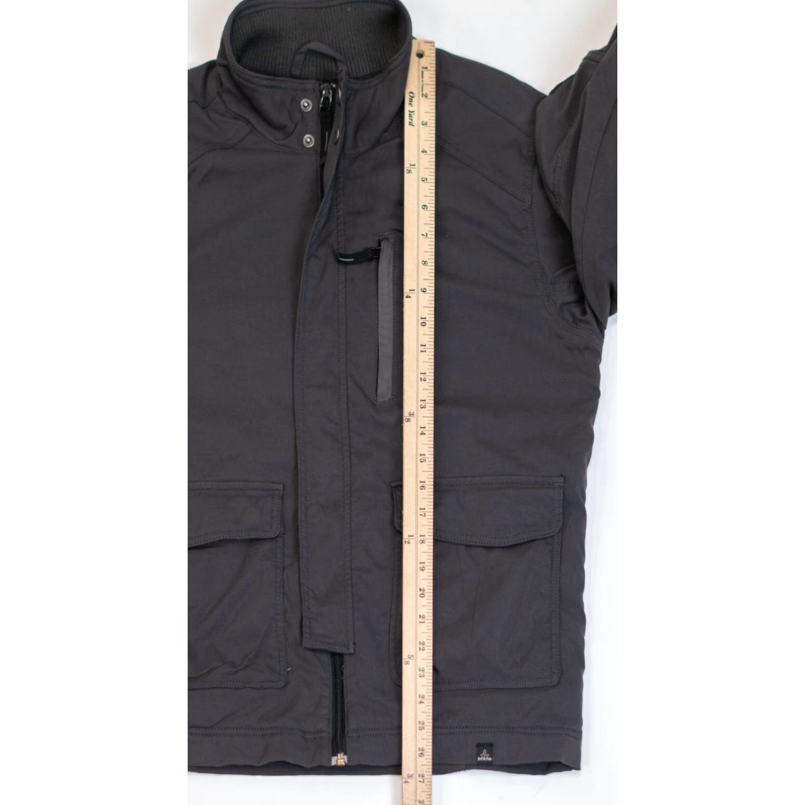 Prana PrAna Jacket Coat Womens M Gray Full Zip Windbreaker Softshell Nylon Long Sleeve Military City Outdoor Zip Logo Buttons Size M / US 6-8 / IT 42-44 - 7 Thumbnail