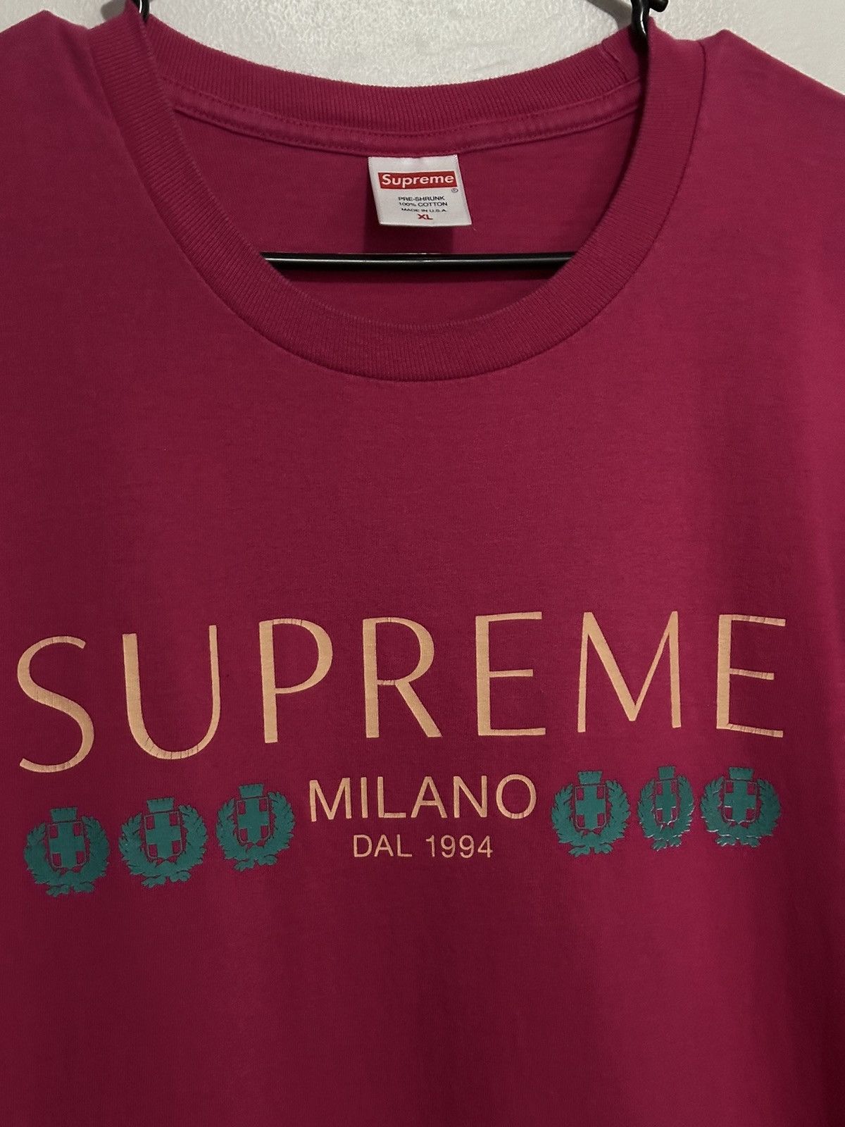 Supreme Supreme Milano Tee Size US XL / EU 56 / 4 - 2 Thumbnail