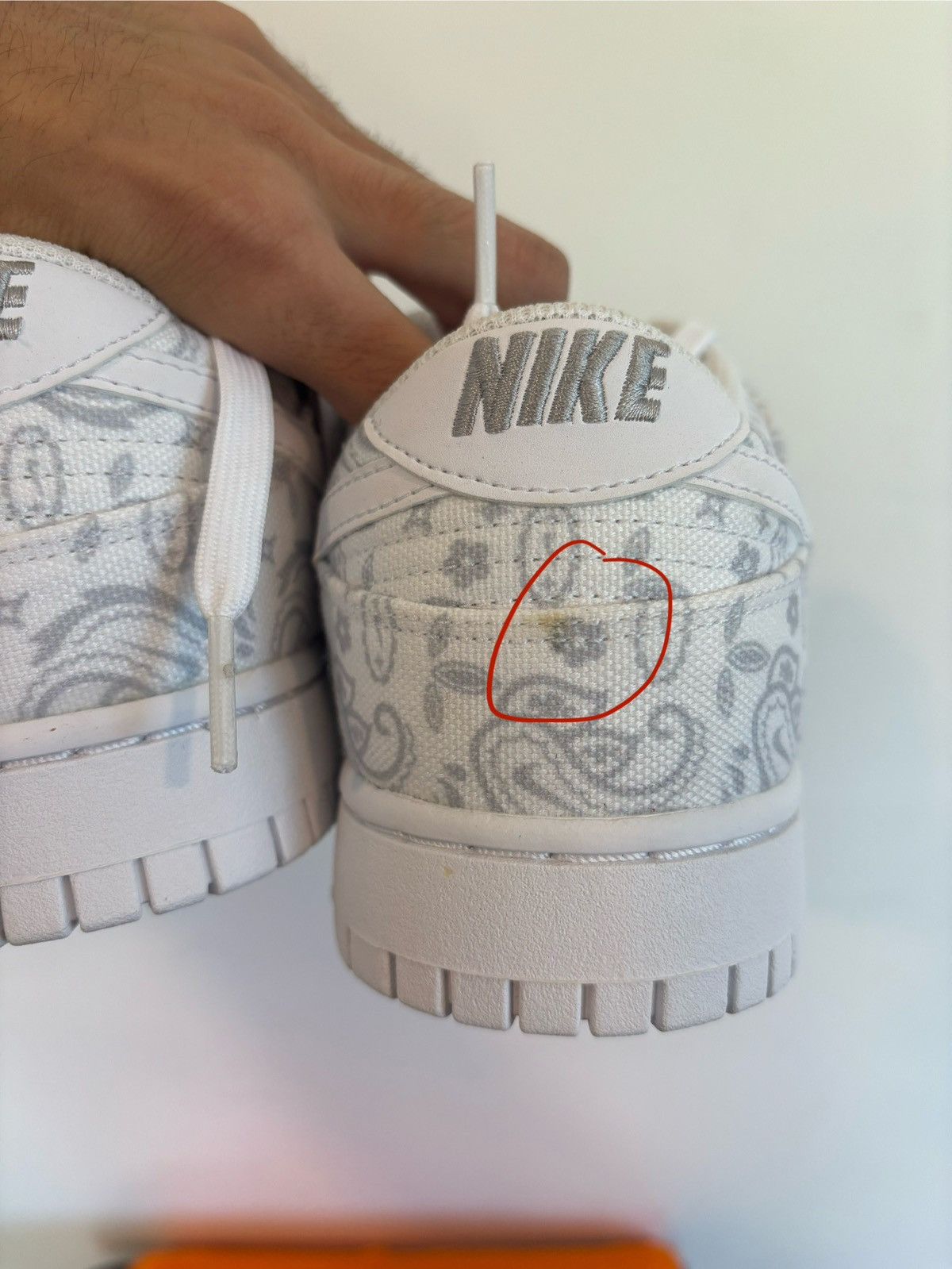Nike Nike Dunk Low W White Paisley Size US 9.5 / EU 42-43 - 8 Thumbnail