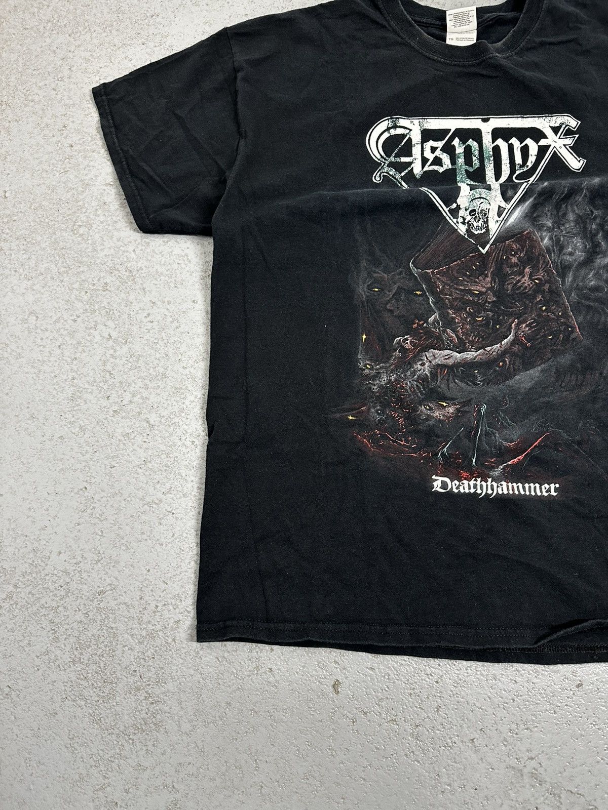 Band Tees Asphyx Deathhammer Rock Band T-Shirt Size US XL / EU 56 / 4 - 5 Thumbnail