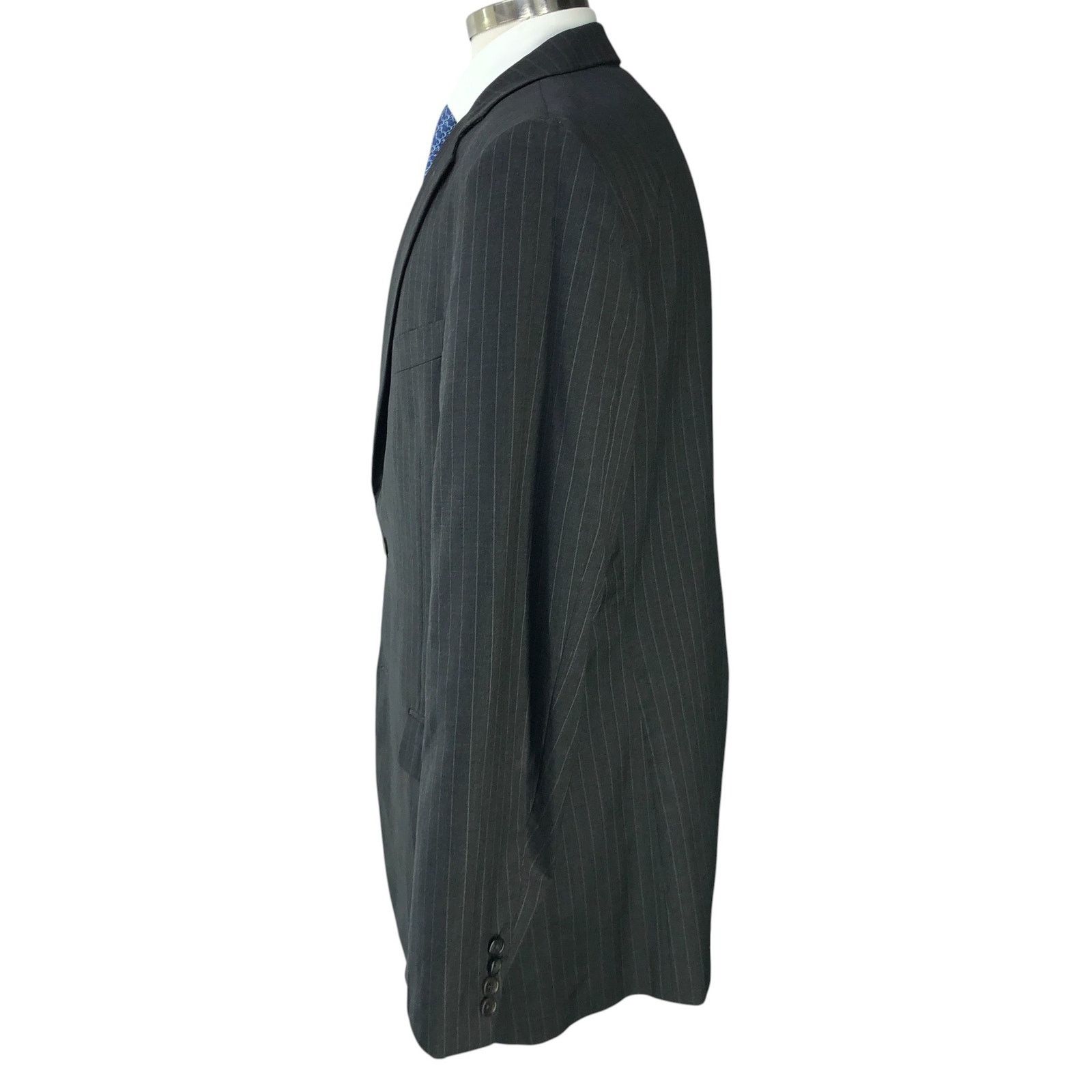 Brooks Brothers Brooks Brothers 1818 Sz 46L Suit Drop 5 Pinstripe *TINY FLAW Size 46L - 7 Thumbnail