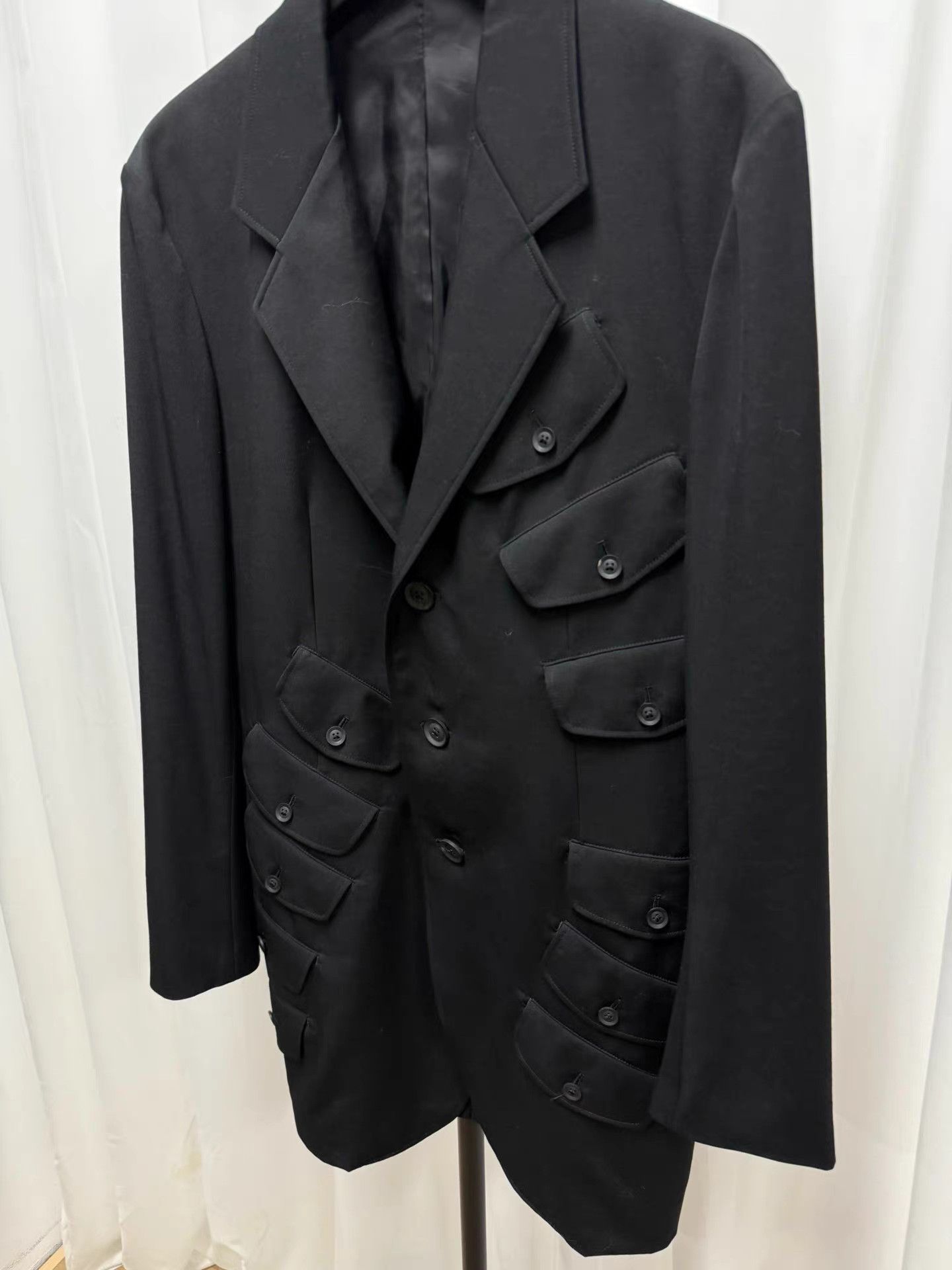 Yohji Yamamoto yohji yamamoto pour homme Pocket Blazer K20 Size US M / EU 48-50 / 2 - 2 Thumbnail