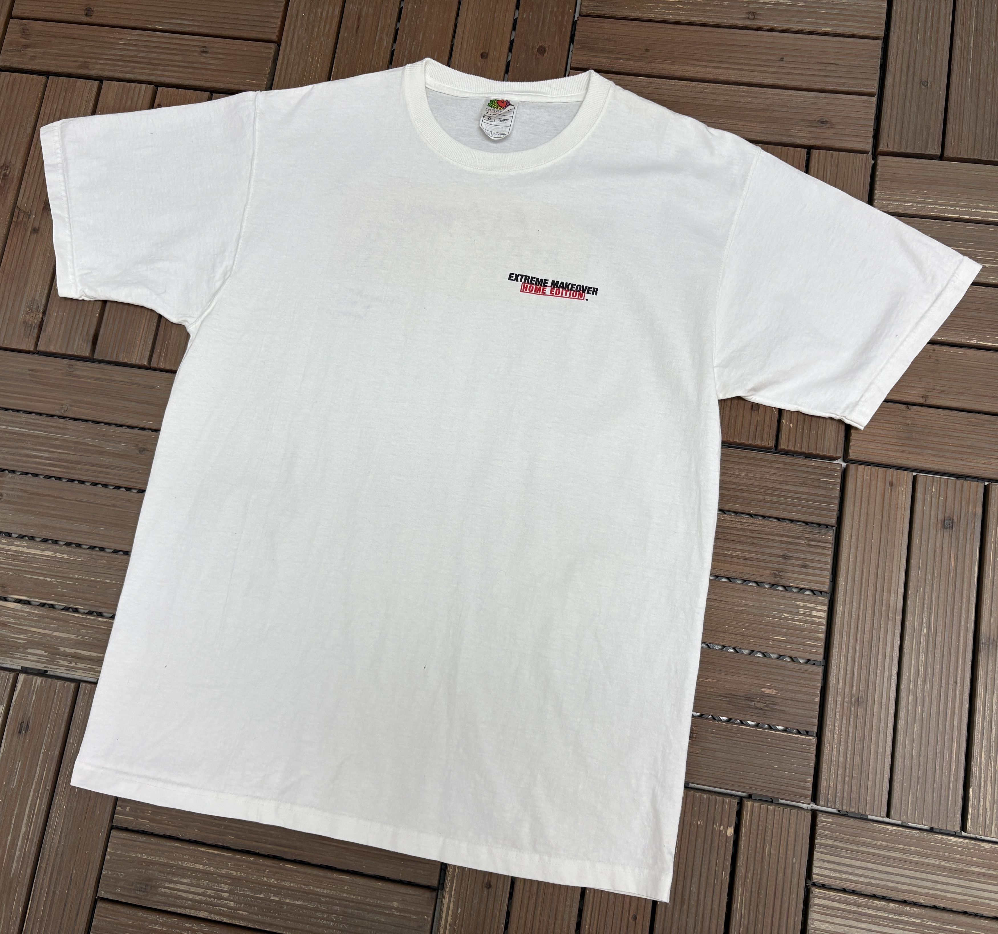 Vintage Extreme Makeover: Home Edition Vintage White T-Shirt Tee Size US L / EU 52-54 / 3 - 3 Thumbnail