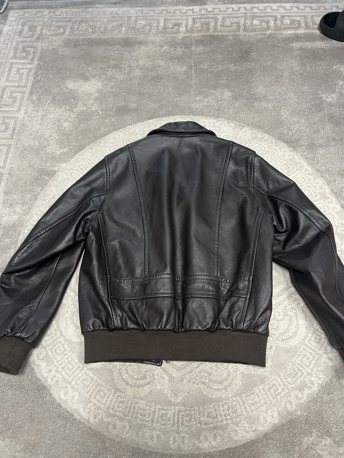 Lamborghini Lamborghini Brown Leather Jacket Vintage Size US L / EU 52-54 / 3 - 2 Thumbnail