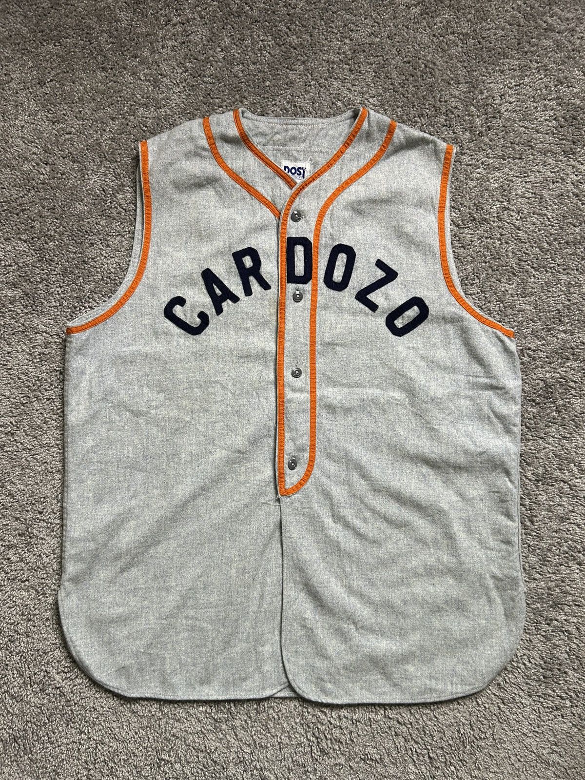 Vintage Vintage 50s/60s Post Cardozo #24 Wool Baseball Jersey Size US XL / EU 56 / 4 - 1 Thumbnail
