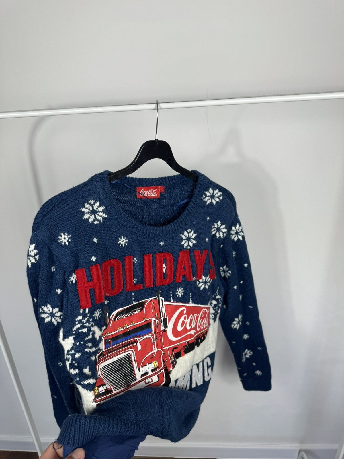 Coca Cola Coca Cola Holidays Are Coming Christmas Knit Sweater Blue S Size US S / EU 44-46 / 1 - 10 Thumbnail