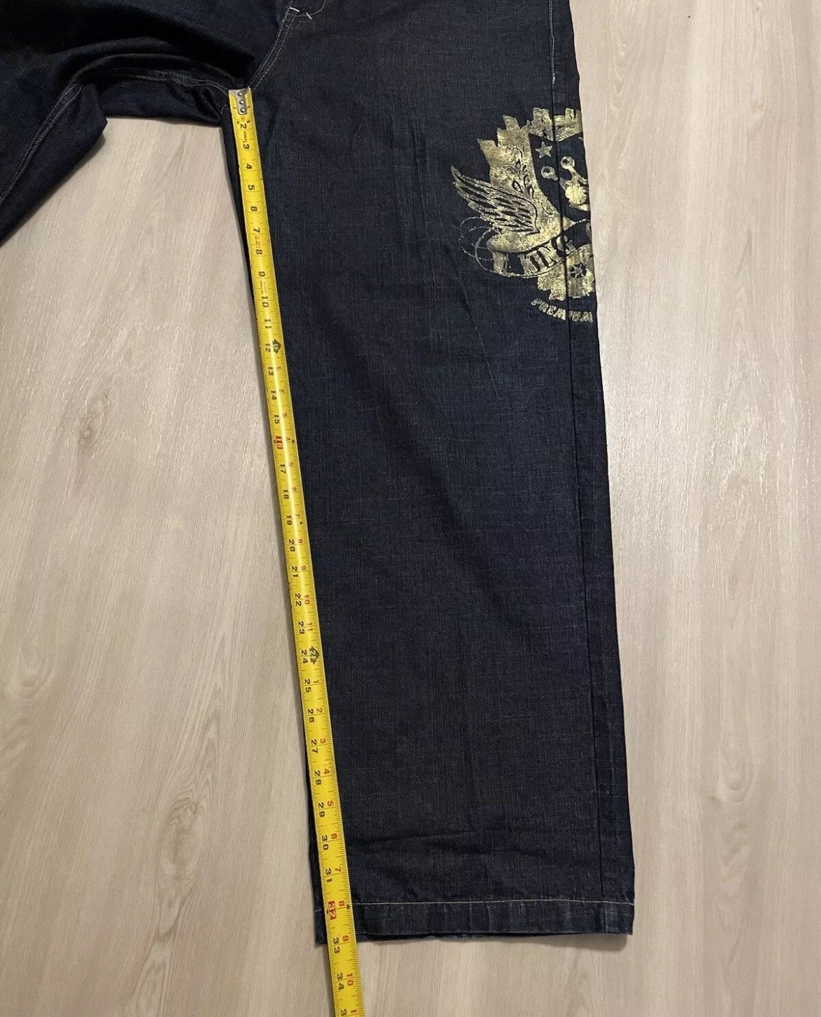 Southpole × Vintage Vintage Y2K SOUTHPOLE KING OF KINGS Baggy RN82628 Sz 40 Size US 40 / EU 56 - 6 Thumbnail