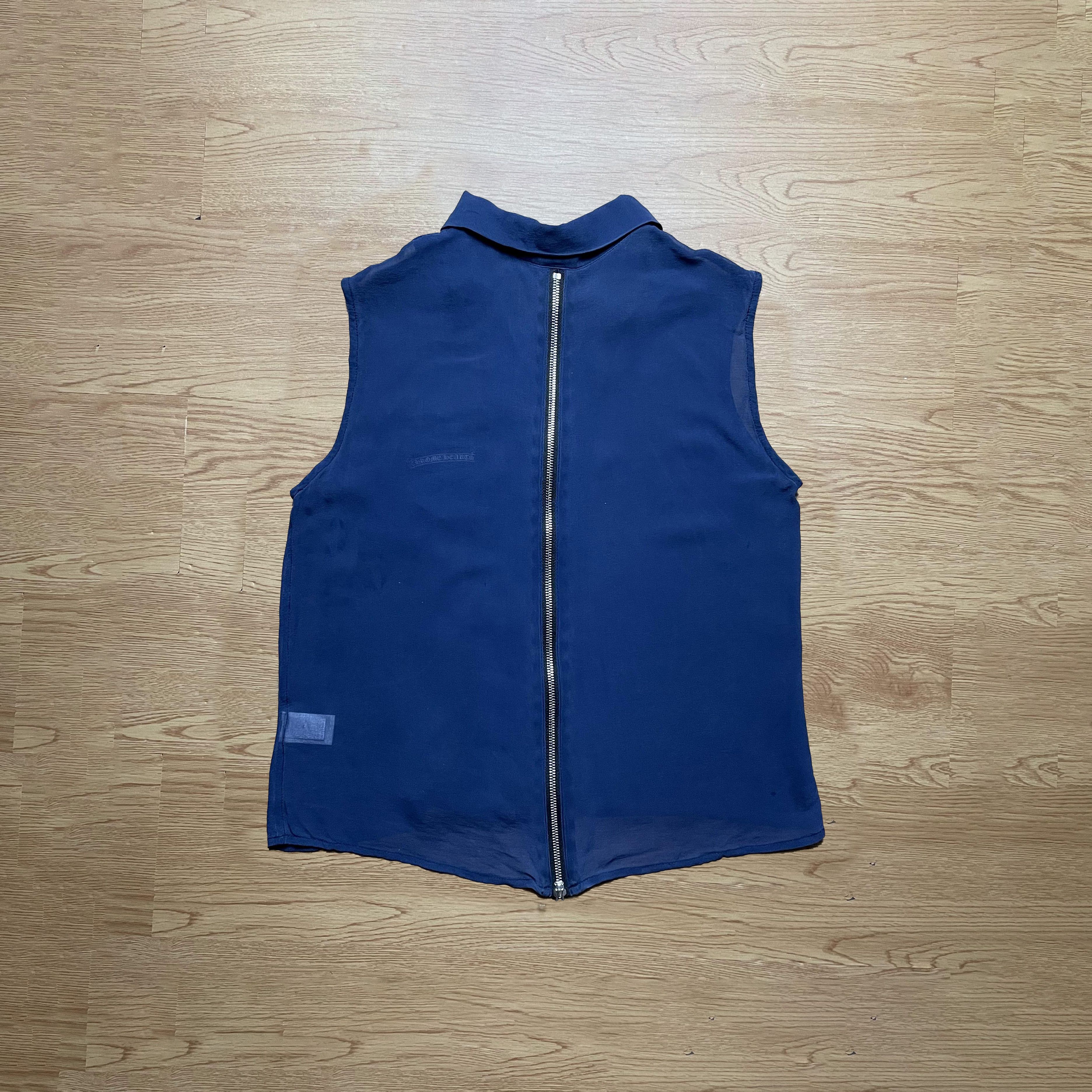 Chrome Hearts Chrome Hearts - Silk Sleeveless Top (See Through) Size S / US 4 / IT 40 - 3 Thumbnail