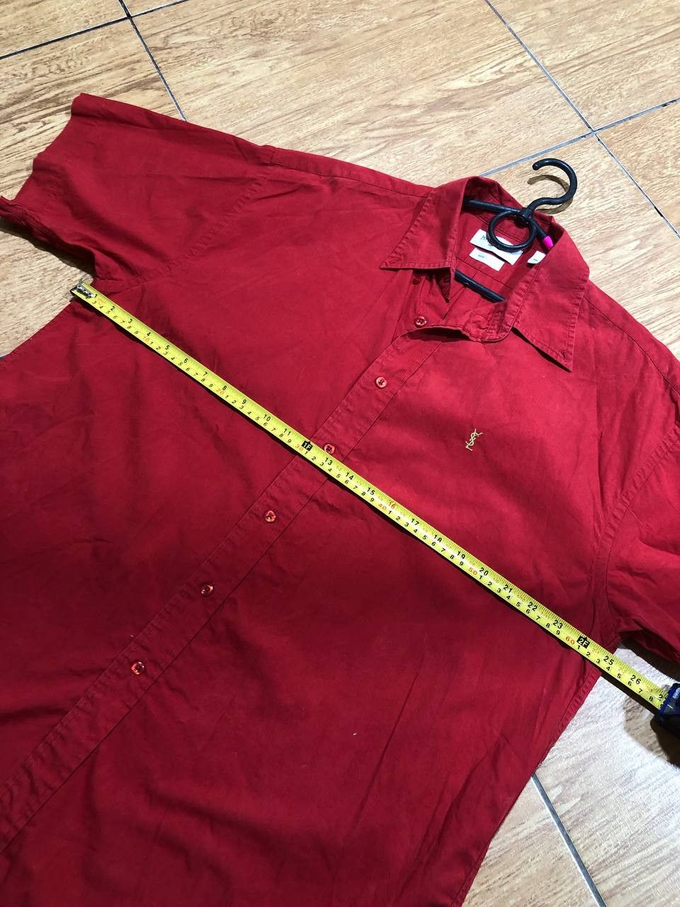 Yves Saint Laurent Vintage Yves Saint Laurent Cotton Shirt Buttons short Sleeve Size US L / EU 52-54 / 3 - 10 Thumbnail