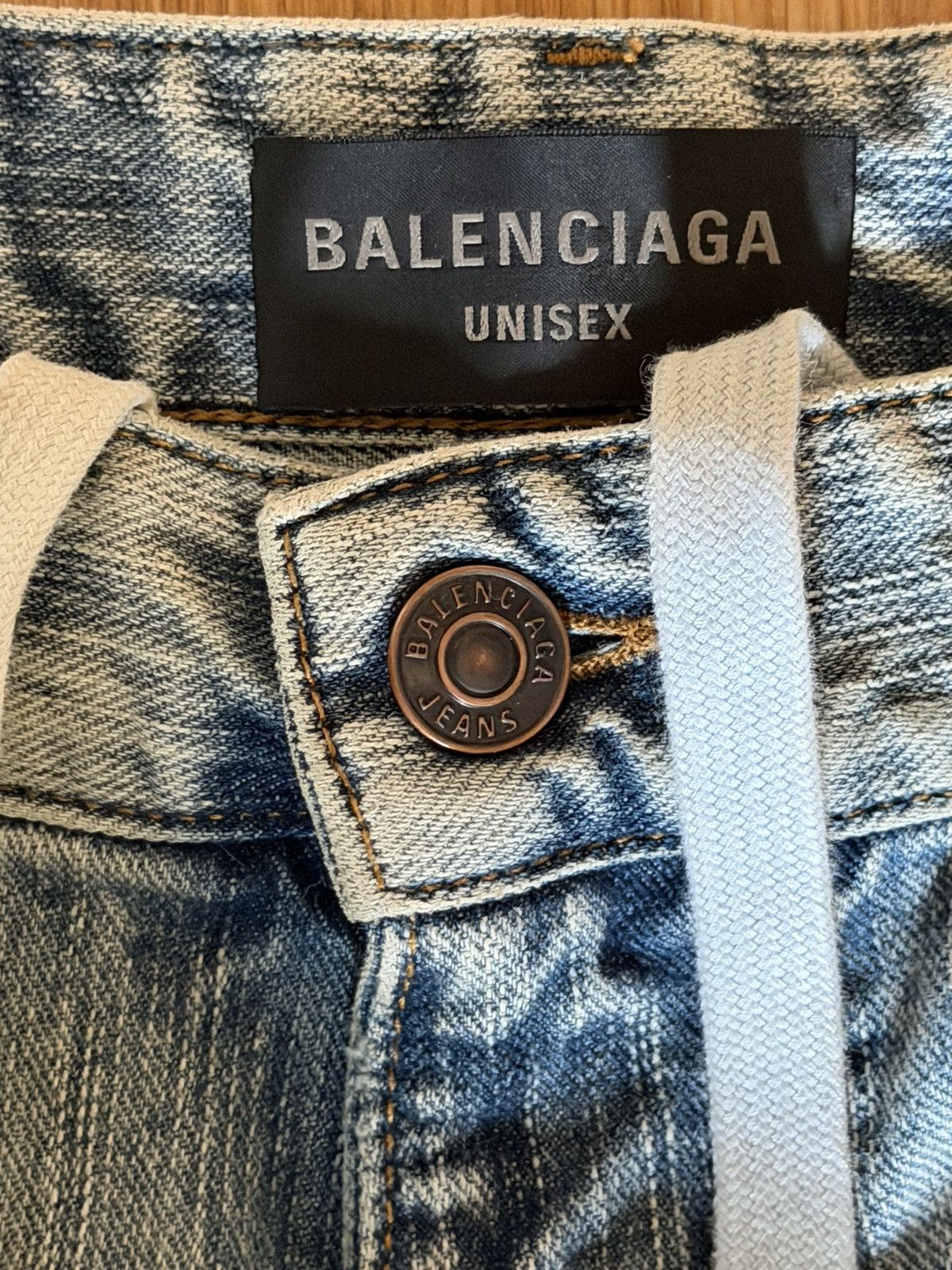 Balenciaga SS25 BALENCIAGA BAGGY DENIM INDIGO RINGS JEANS Size US 30 / EU 46 - 2 Thumbnail