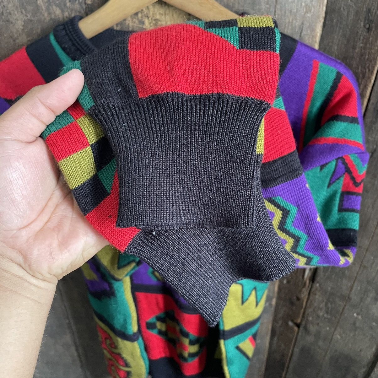 Japanese Brand × Vintage Knitwear Crewneck Sweatshirt Size US L / EU 52-54 / 3 - 2 Thumbnail