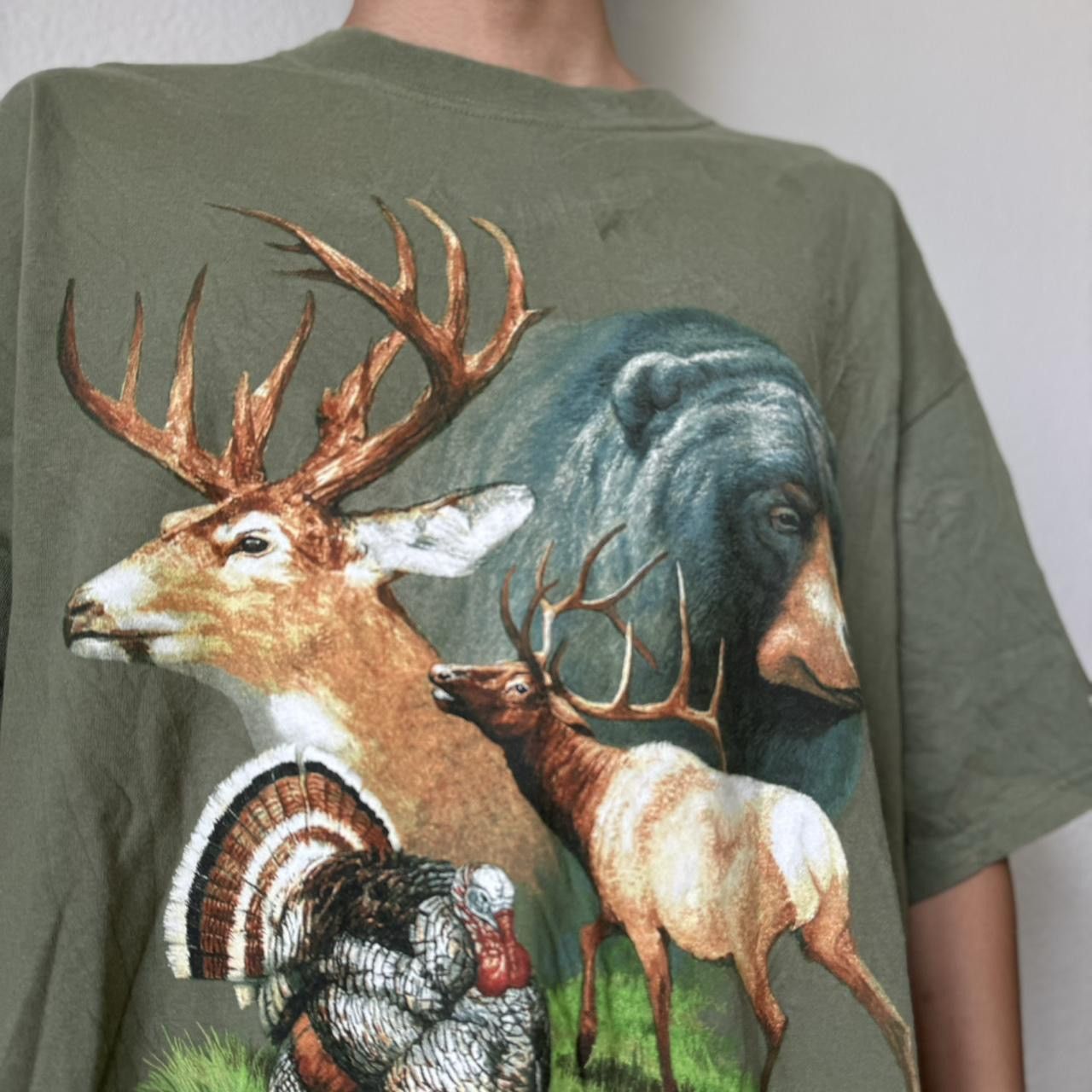 Vintage Vintage Abilene Zoo 1990s Graphics Green Tee Shirt Size US XL / EU 56 / 4 - 1 Thumbnail