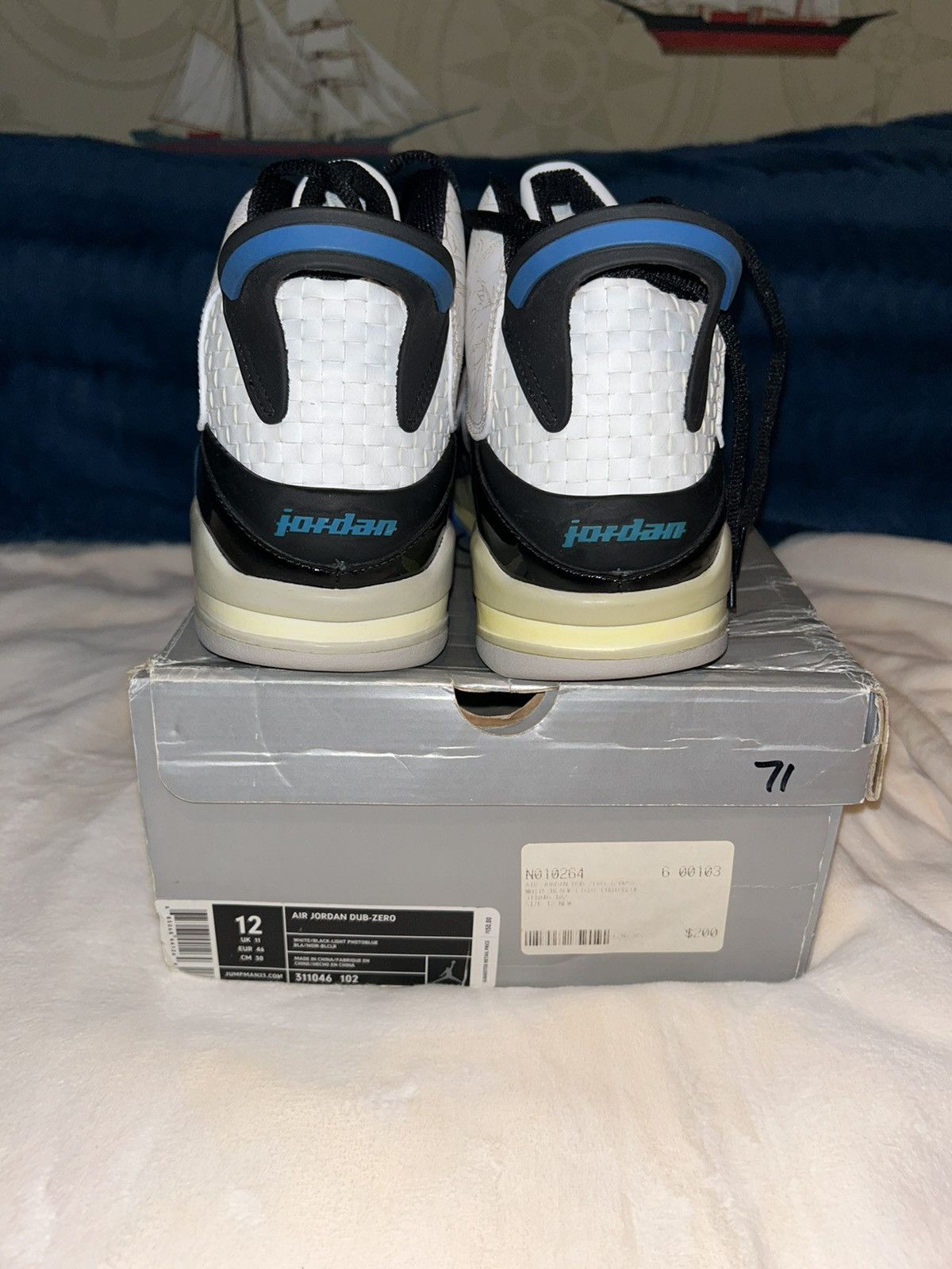 Jordan Brand Air Jordan Dub-Zero (2005) Spike Lee Signed Box Size US 12 / EU 45 - 5 Thumbnail