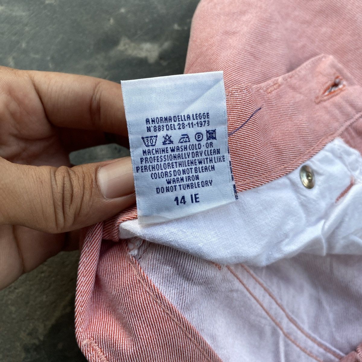 Versace × Versace Jeans Couture Versace Jeans Signature Soft Pink Denim Pants Size US 27 - 8 Thumbnail