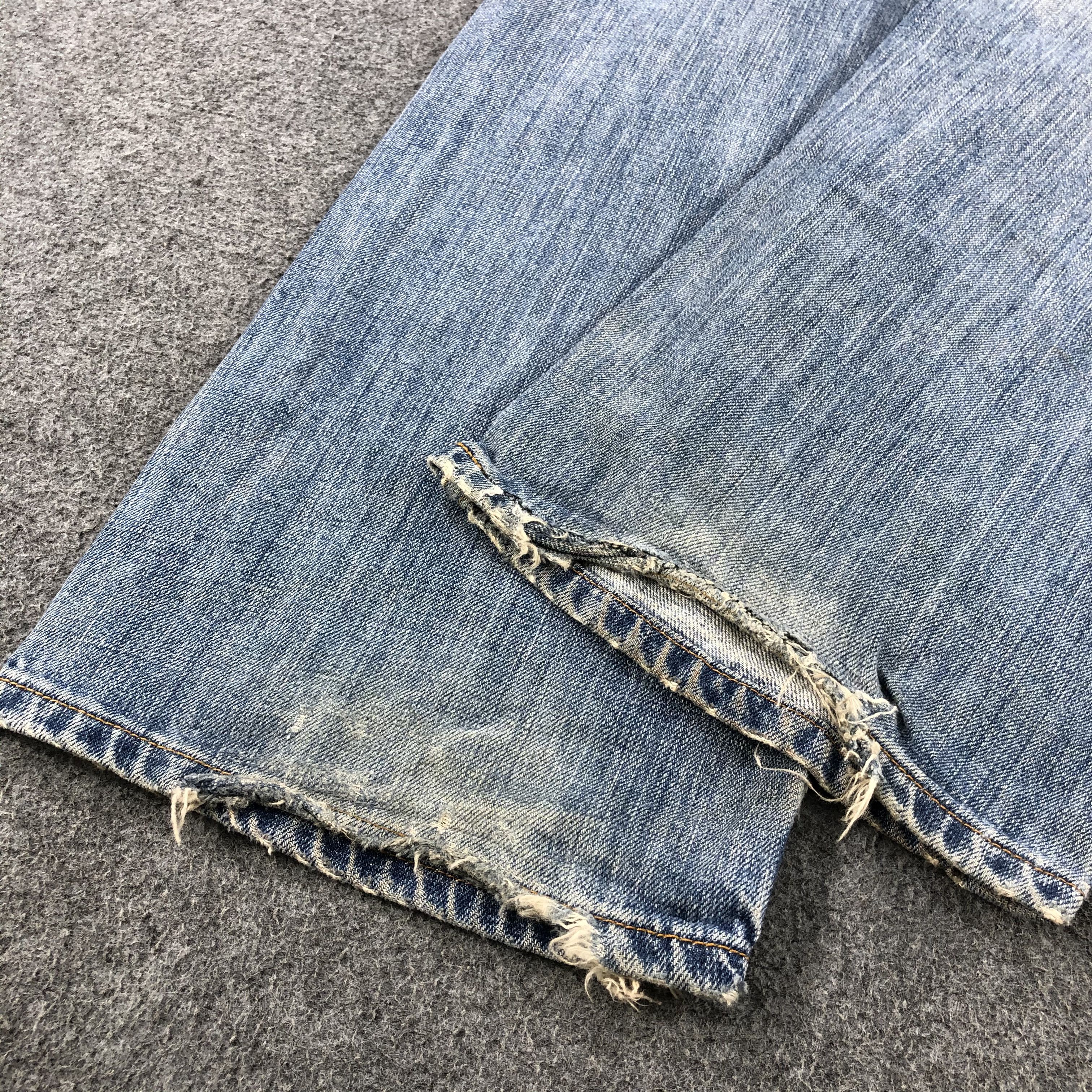 Levi's 90s Vintage Distress Levis 501 Jeans-J1419 Size US 34 / EU 50 - 6 Thumbnail