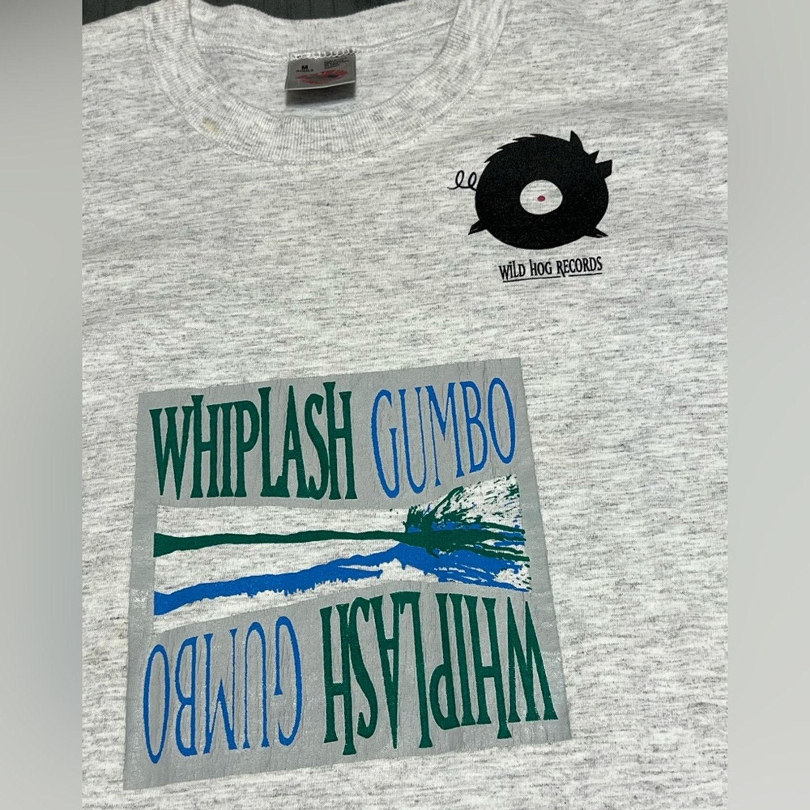 Fruit Of The Loom Vintage Whiplash Gumbo M.R. KECK Band Tee 90’s RARE MEDIUM Size US M / EU 48-50 / 2 - 3 Thumbnail