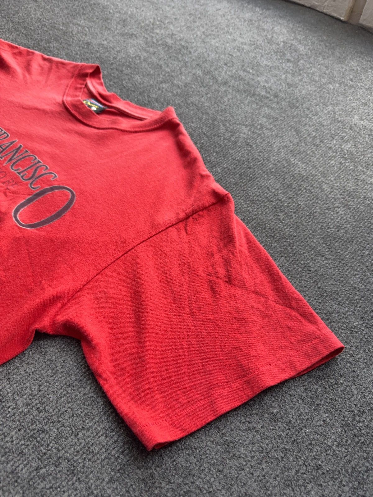 Vintage Vintage 90s Retro San Francisco Graphic T-Shirt Red Cotton Size US L / EU 52-54 / 3 - 9 Thumbnail