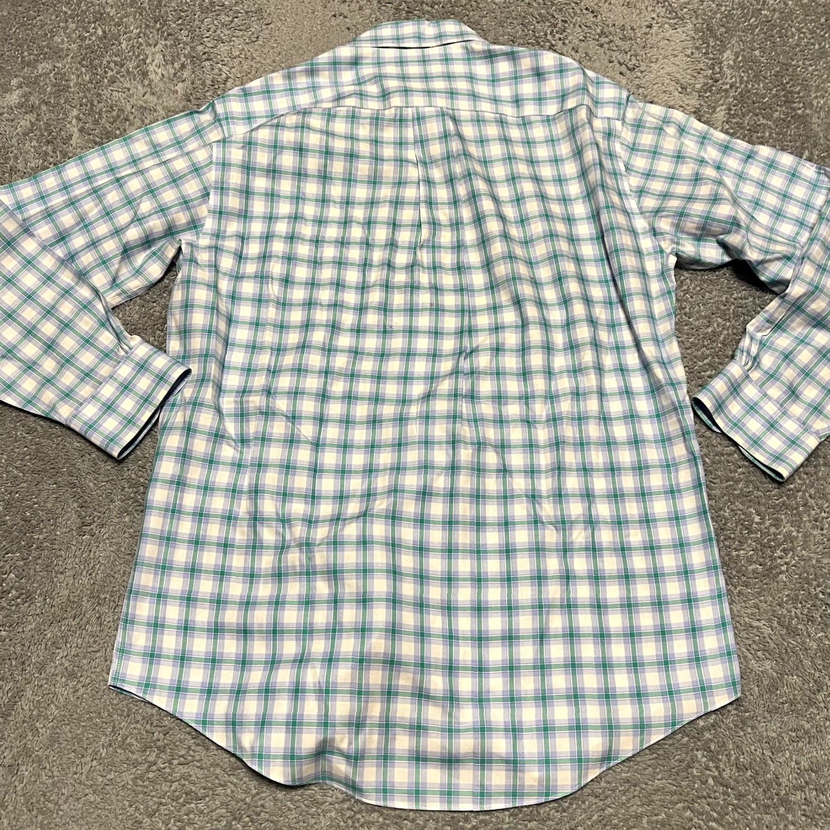 Brooks Brothers Brooks Brothers 346 Shirt Mens Small Green Blue Plaid Long Sleeve Button Shirt Size US S / EU 44-46 / 1 - 3 Thumbnail