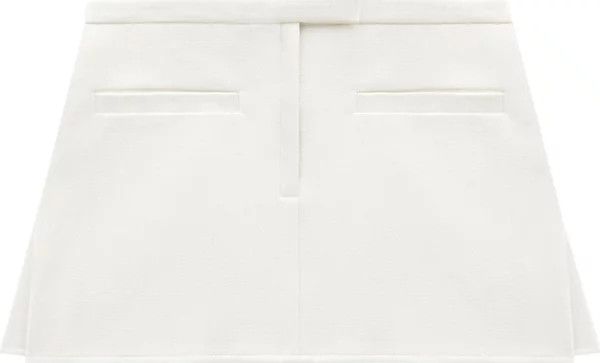 Courreges o1mle0824 Heritage A-Line Vinyl Mini Skirt in White Size 26" / US 2 / IT 38 - 1 Preview