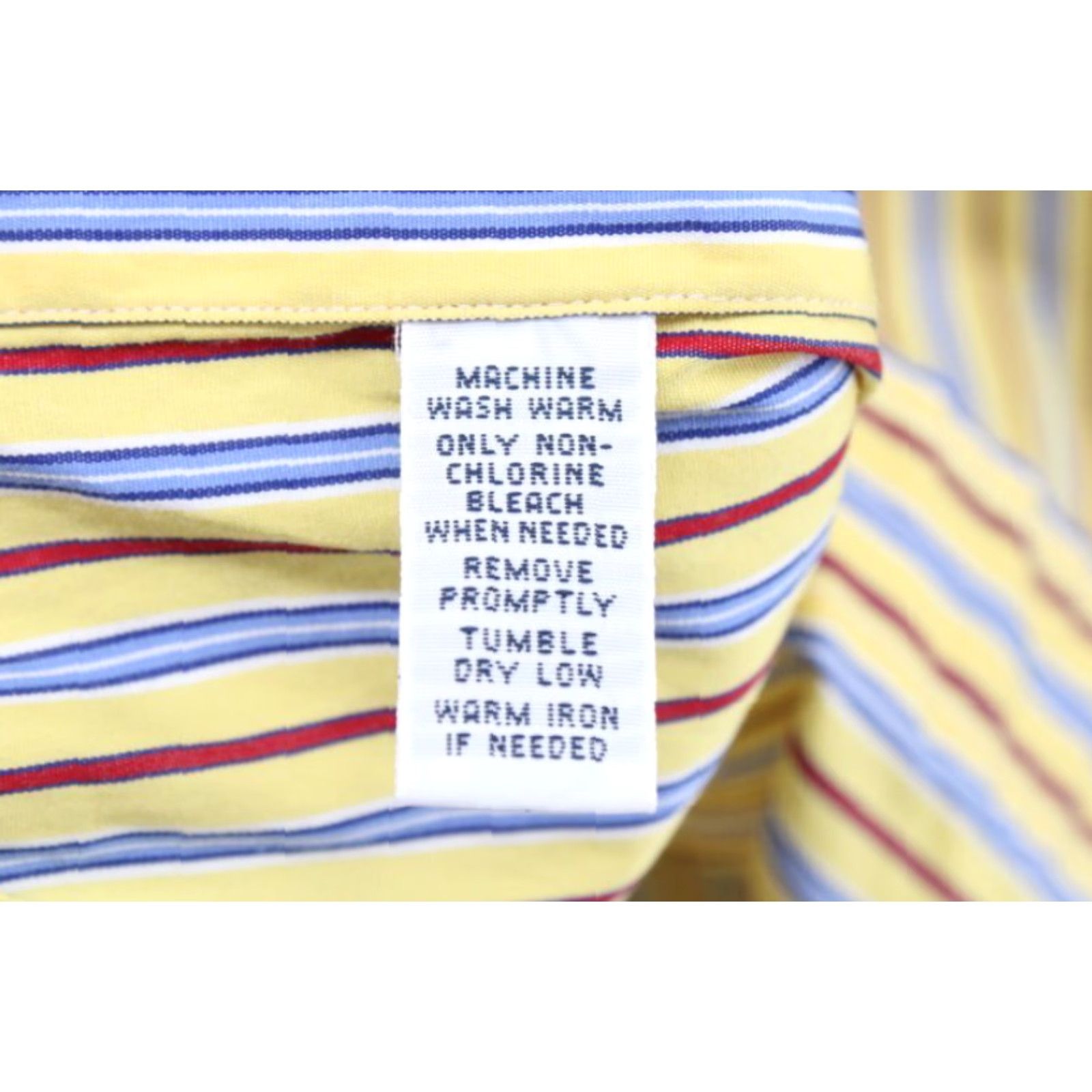 Ralph Lauren VINTAGE Ralph Lauren Classic Fit Long Sleeve Shirt Mens M Yellow Striped Button-Down Casual Dress Shirt Size US M / EU 48-50 / 2 - 6 Thumbnail
