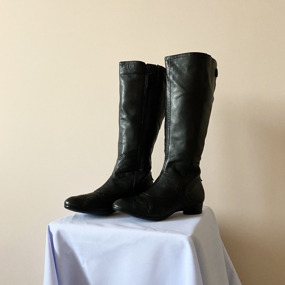 A.S.98 RARE A.S. 98 Airsteps High Leather Boots Rick Owens Style Size US 7 / IT 37 - 2 Thumbnail