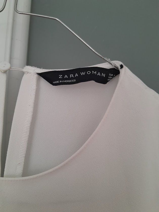 Zara White Jumpsuit Size S / US 4 / IT 40 - 2 Thumbnail