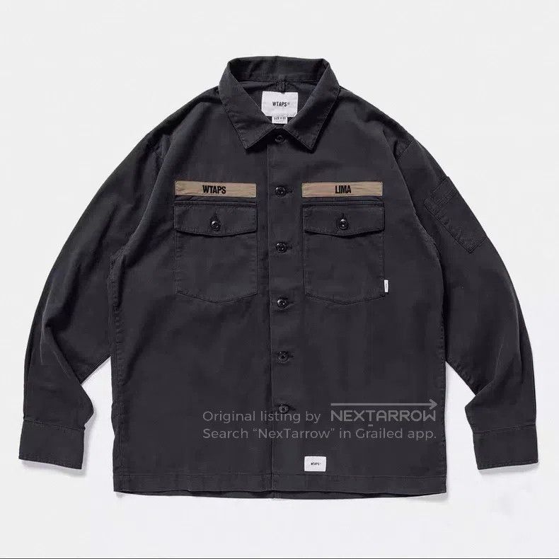 Wtaps Wtaps Wear a washed black and gray shirt Size US XL / EU 56 / 4 - 1 Thumbnail