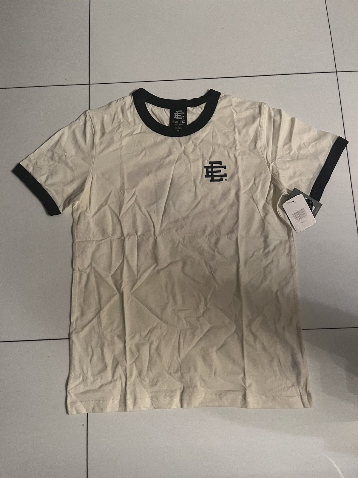 New Cream/Navy Ringers New Era x Eric Emanuel NY Yankees Tee