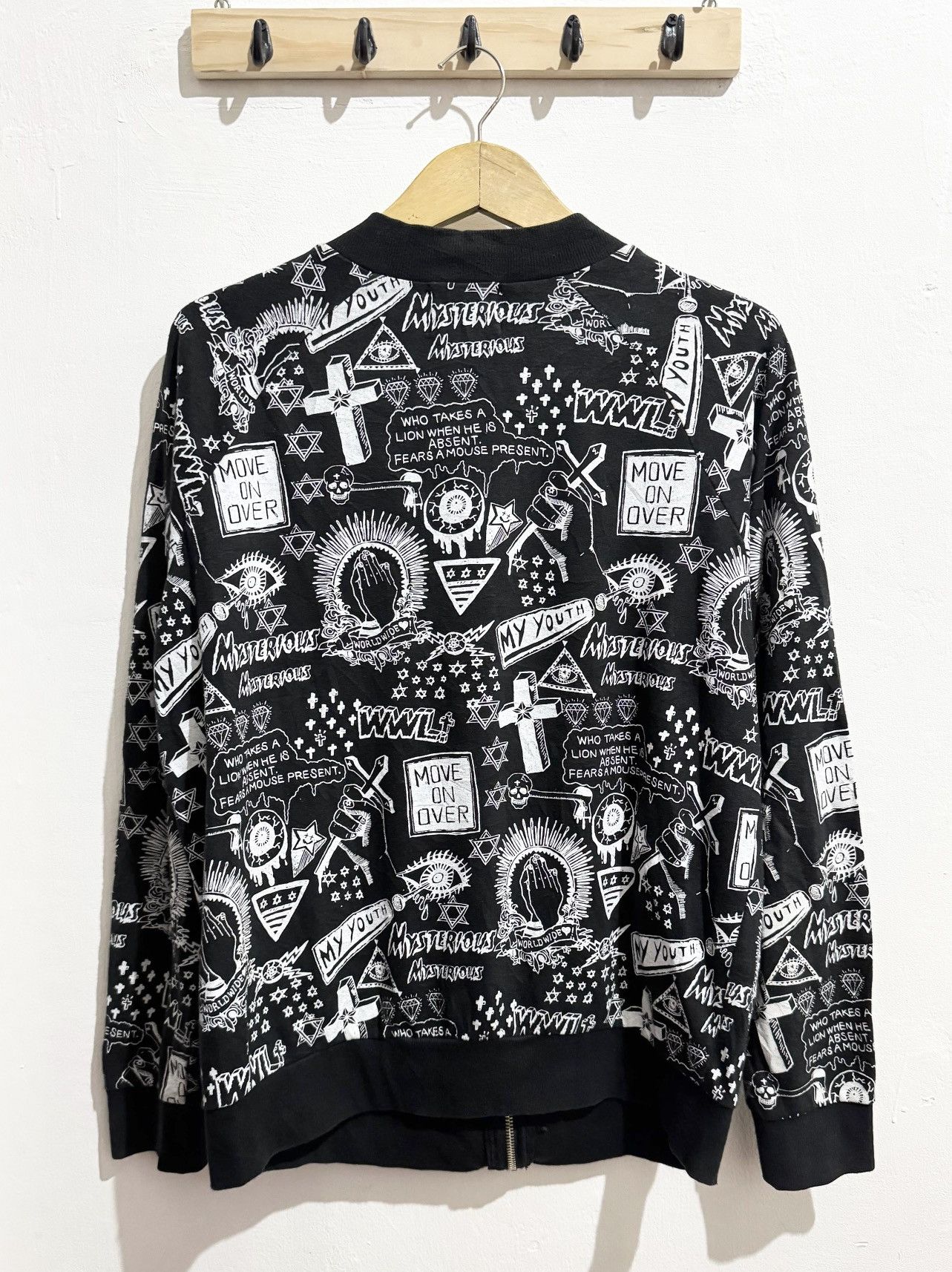 Hysteric Glamour Y2k Rock Candy skull ifsixwasnine bomber Size US M / EU 48-50 / 2 - 2 Thumbnail