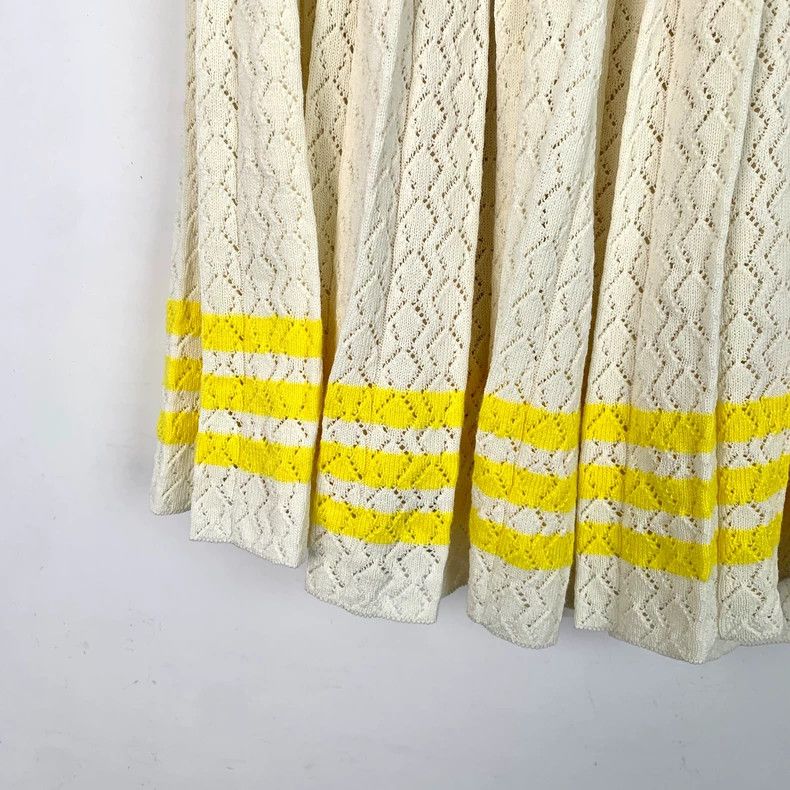 Gucci Gucci Size S Yellow striped knitted skirt Size 25" / US 0 / IT 36 - 4 Thumbnail