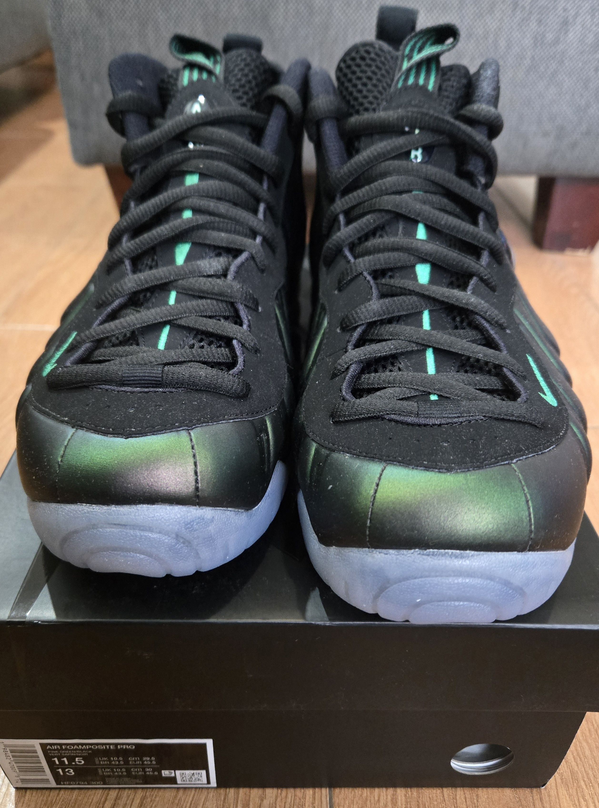 Nike Nike Air Foamposite Pro Pine Green Size US 11.5 / EU 44-45 - 2 Thumbnail