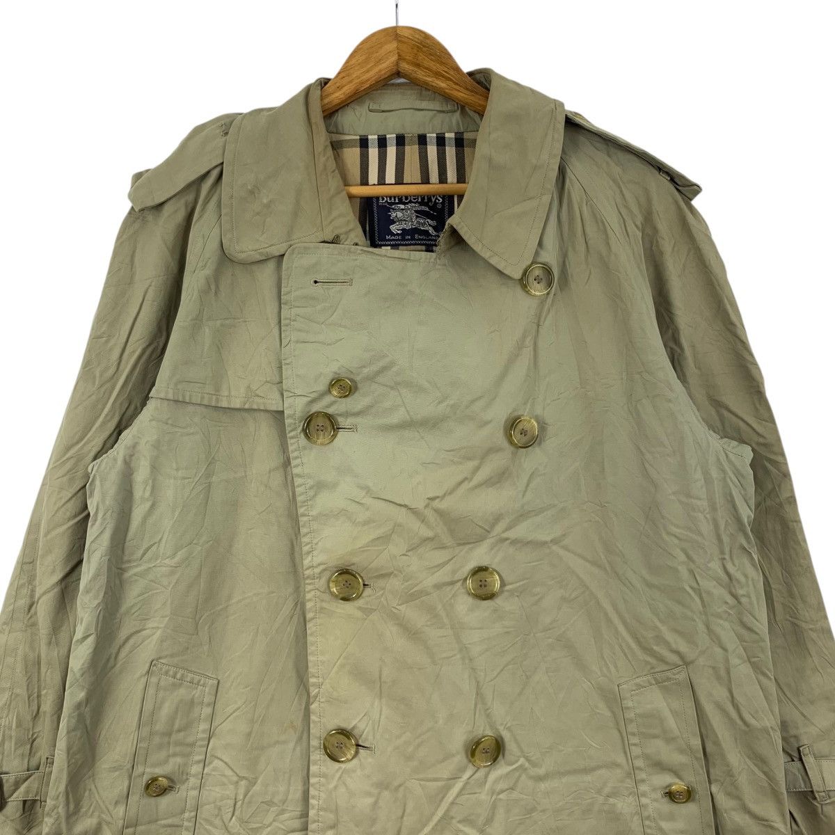 Burberry Vintage 90s BURBERRY'S LONDON England Brand Trench Coat Size US L / EU 52-54 / 3 - 4 Thumbnail