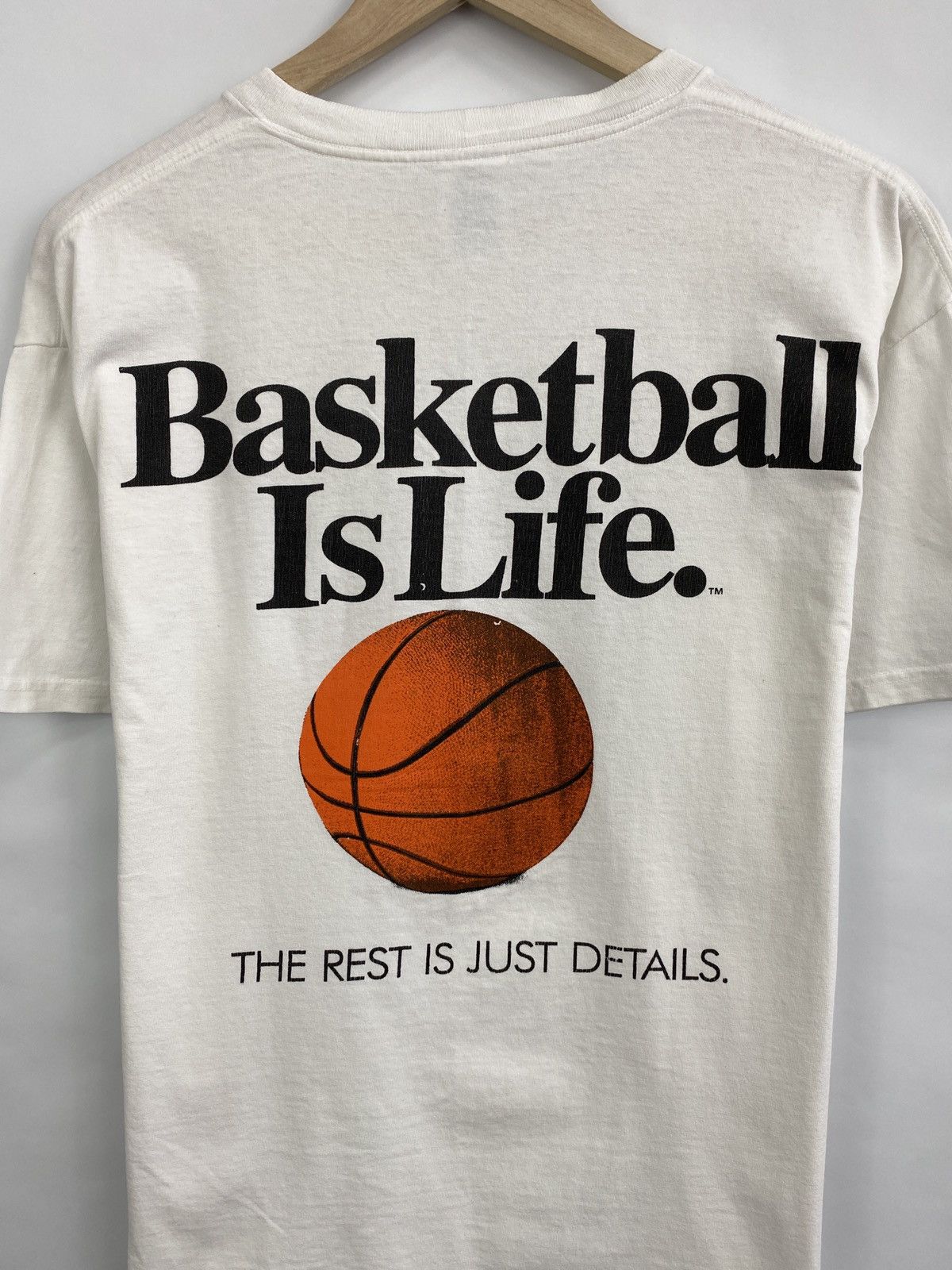 NBA Vintage 90s Basketball Is Life t-shirt rare retro hype Y2K Size US L / EU 52-54 / 3 - 4 Thumbnail