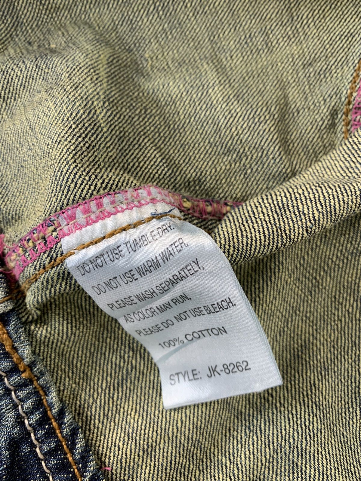 Jungles Finglacoote Japan Indigo Denim Biker Moto Jacket Size M / US 6-8 / IT 42-44 - 8 Thumbnail