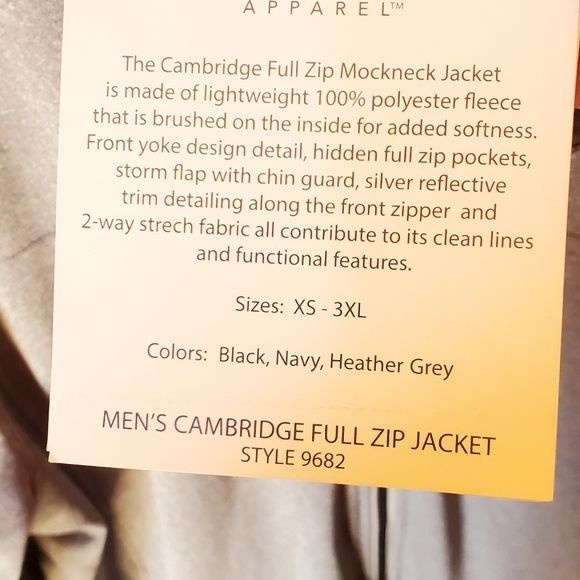 Other Charles River Apparel Heather Gray Cambridge Full Zip Mock N Size US XL / EU 56 / 4 - 5 Thumbnail