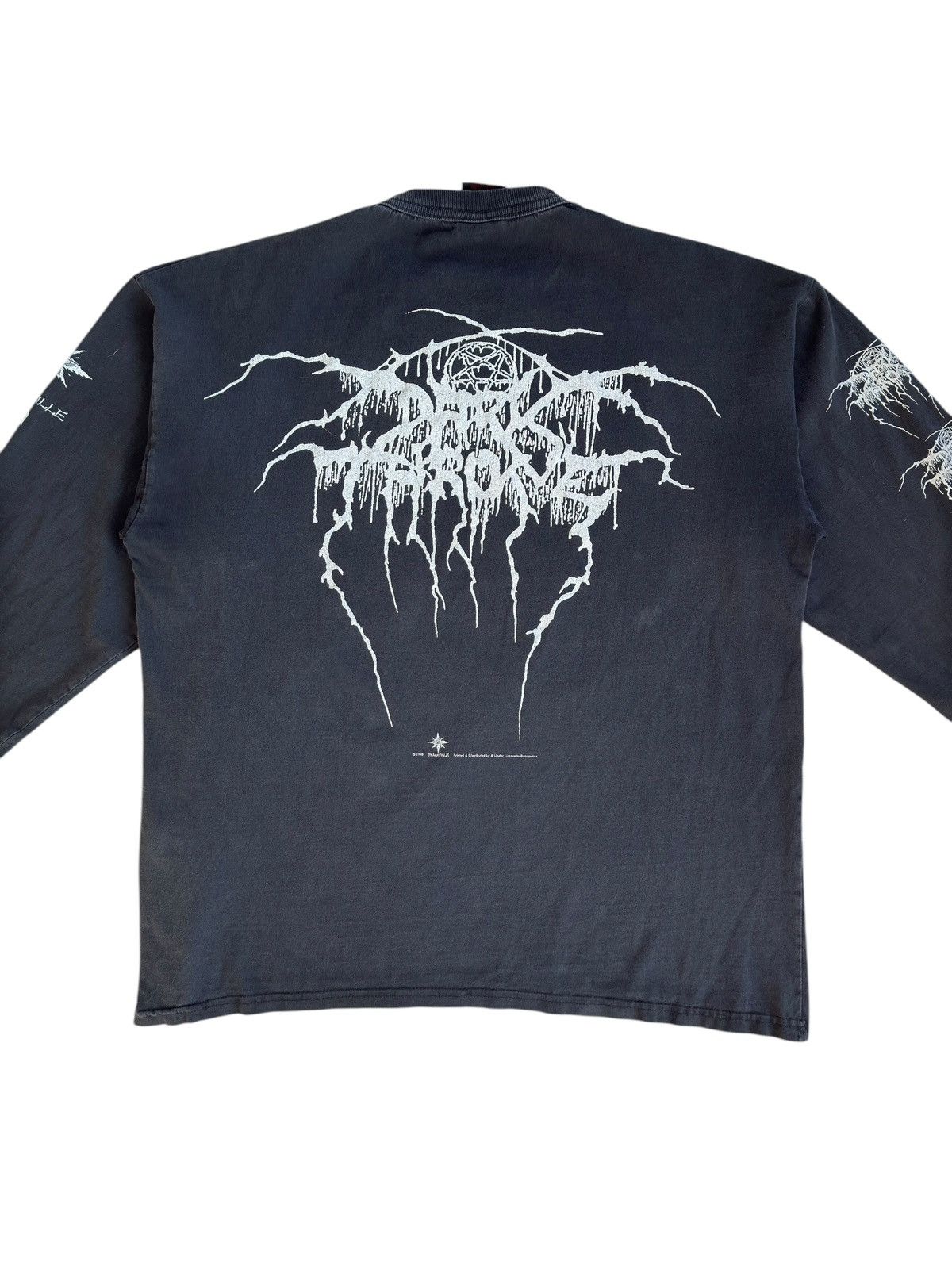 Band Tees RARE Vintage 1998 DARKTHRONE Blaze In The Northern Sky Shirt Size US XL / EU 56 / 4 - 2 Thumbnail