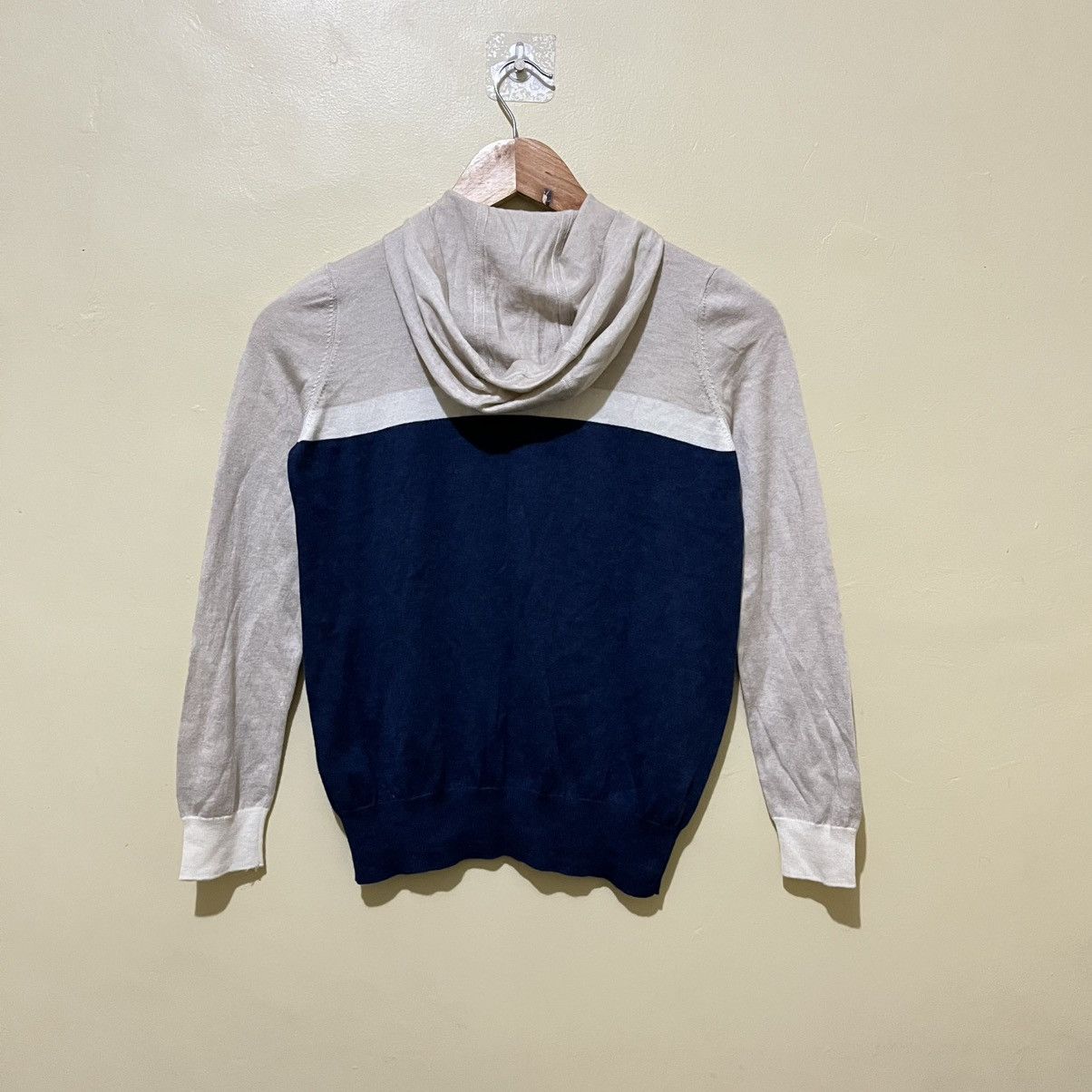 Loro Piana LORO PIANA - COLOR BLOCK CASHMERE HOODED JACKET Size L / US 10 / IT 46 - 2 Thumbnail