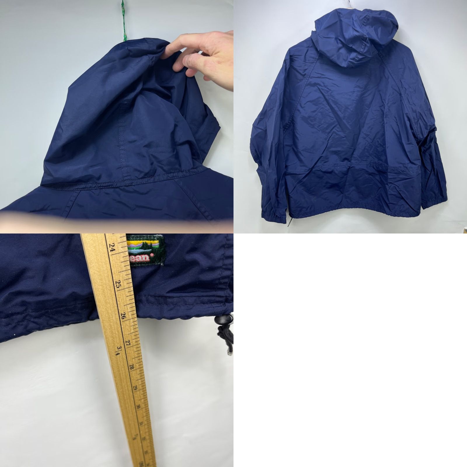 Vintage VINTAGE LL Bean Jacket Windbreaker Hooded Anorak Nylon Medium Blue 90s Mens Size US M / EU 48-50 / 2 - 8 Thumbnail