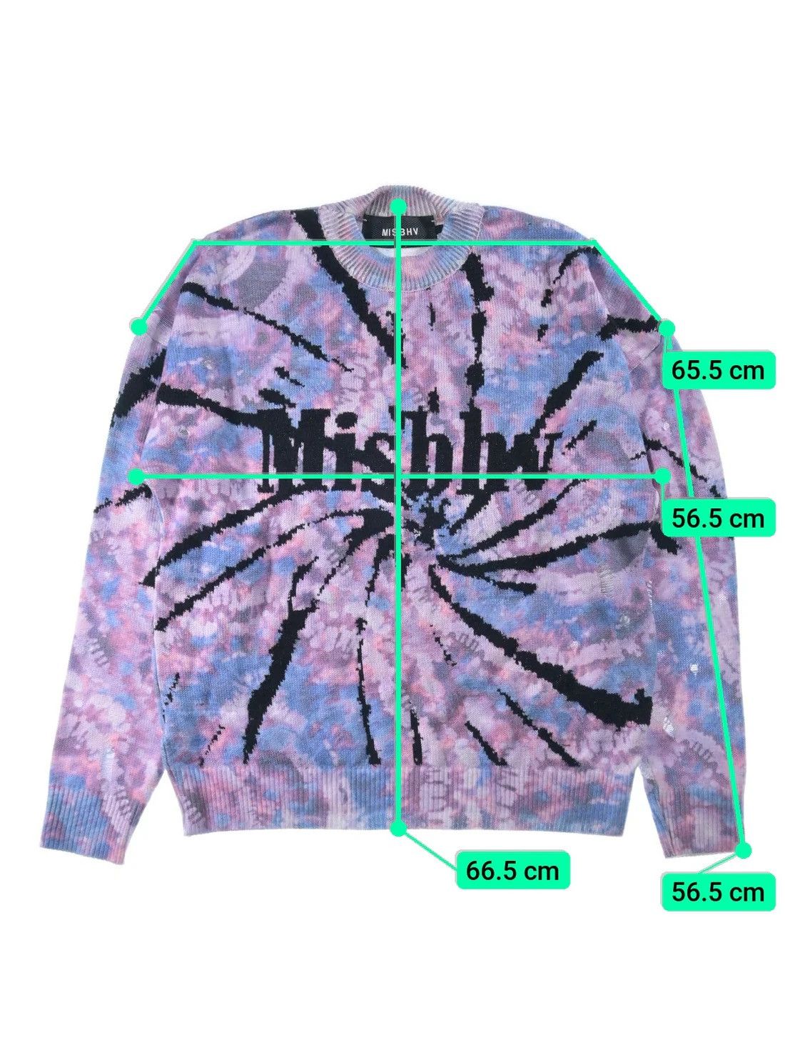 Misbhv Misbhv psychedelic sweater with holes size S Size US S / EU 44-46 / 1 - 4 Thumbnail
