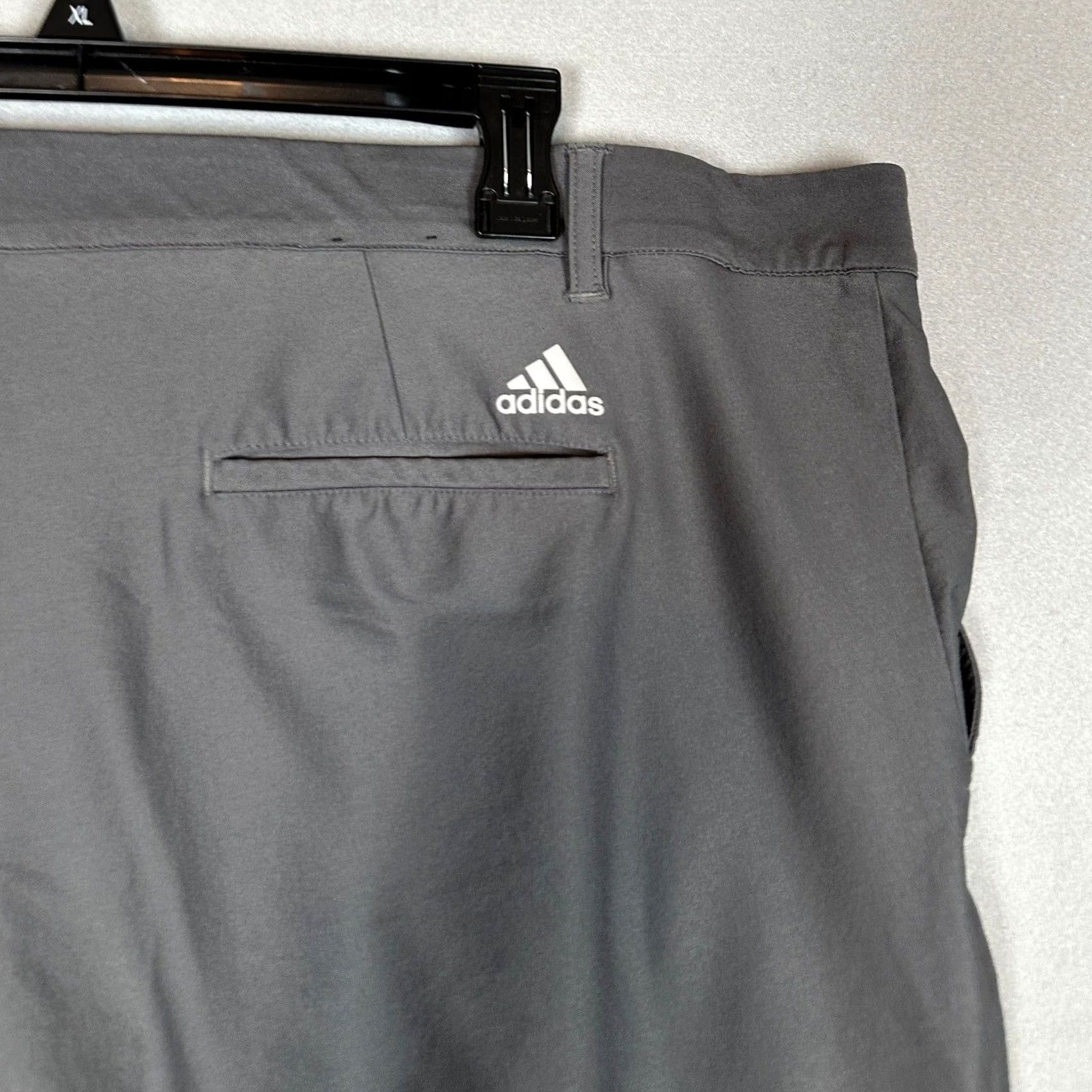 Adidas Adidas Golf Pants Mens 42X30 Grey Chino Performance Stretch Flat Front Straight Size US 42 / EU 58 - 4 Thumbnail