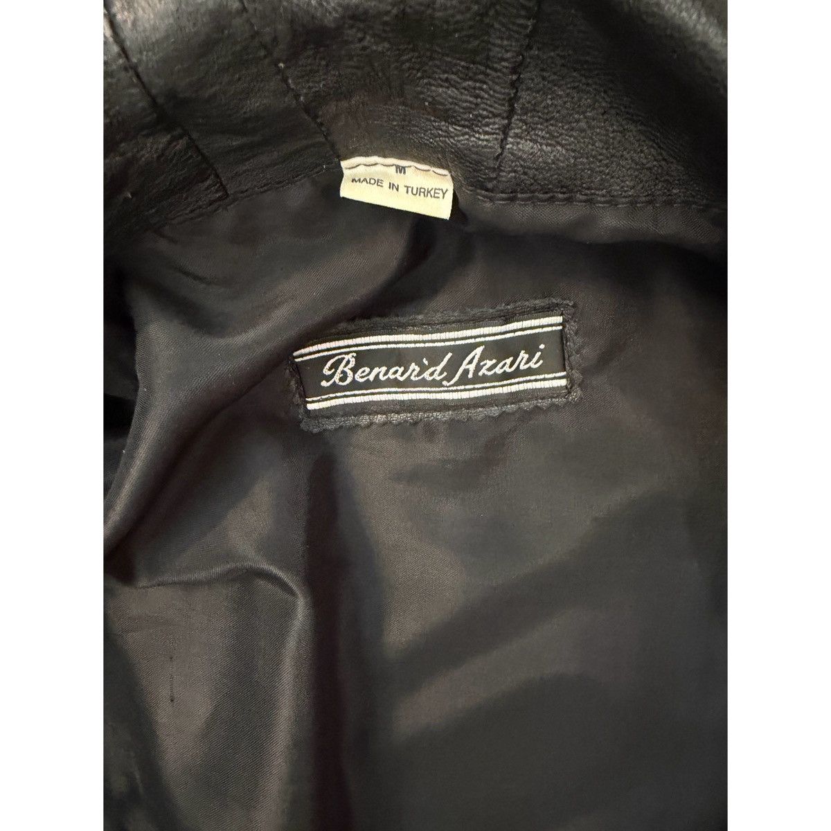 Vintage VINTAGE BLACK PATCHWORK BOMBER LEATHER JACKET Size US M / EU 48-50 / 2 - 25 Thumbnail
