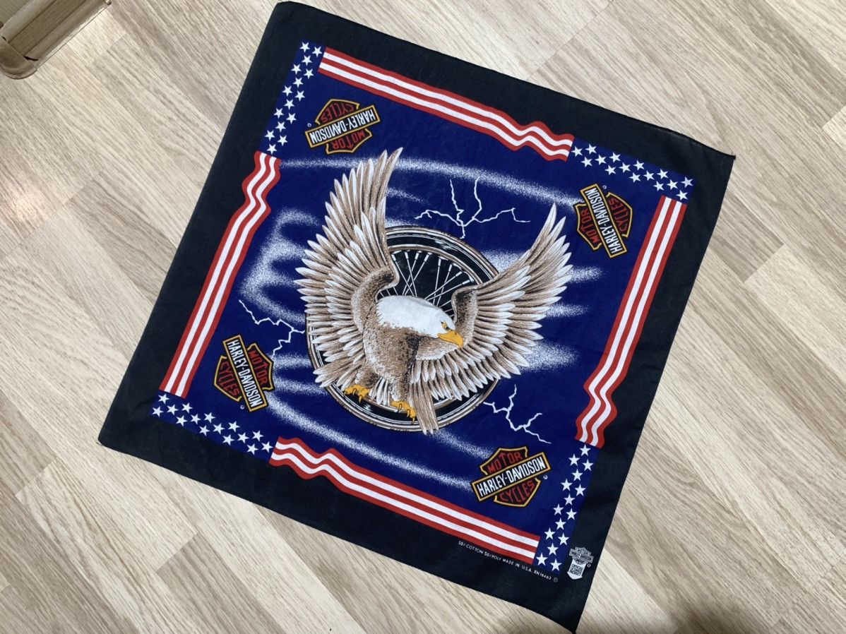 Harley Davidson × Vintage Harley Davidson bandanna scarf 57x57cm Size ONE SIZE - 2 Thumbnail