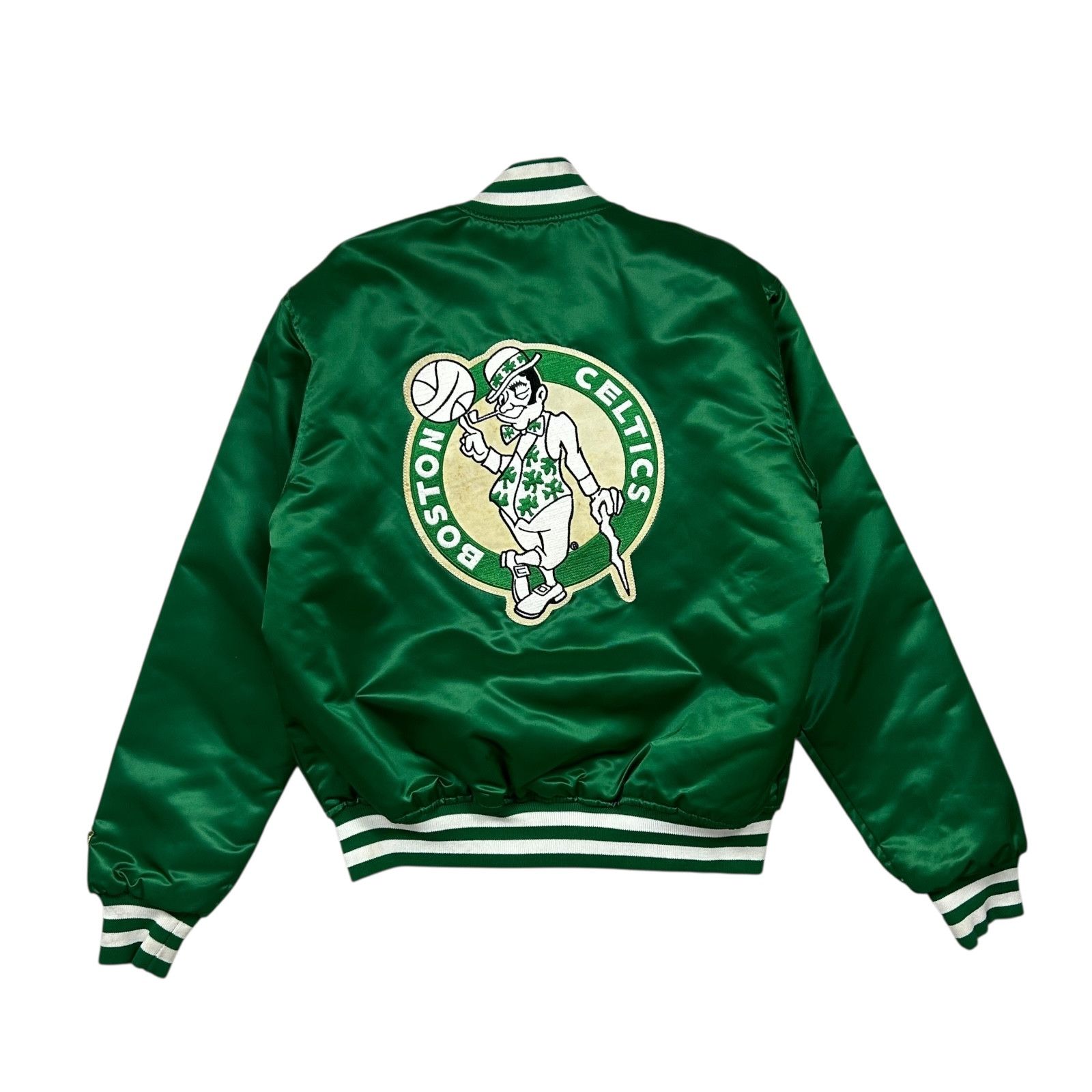 NBA VTG 90s NBA BOSTON CELTICS STARTER SATIN JACKET BIG PATCH Size US M / EU 48-50 / 2 - 1 Thumbnail