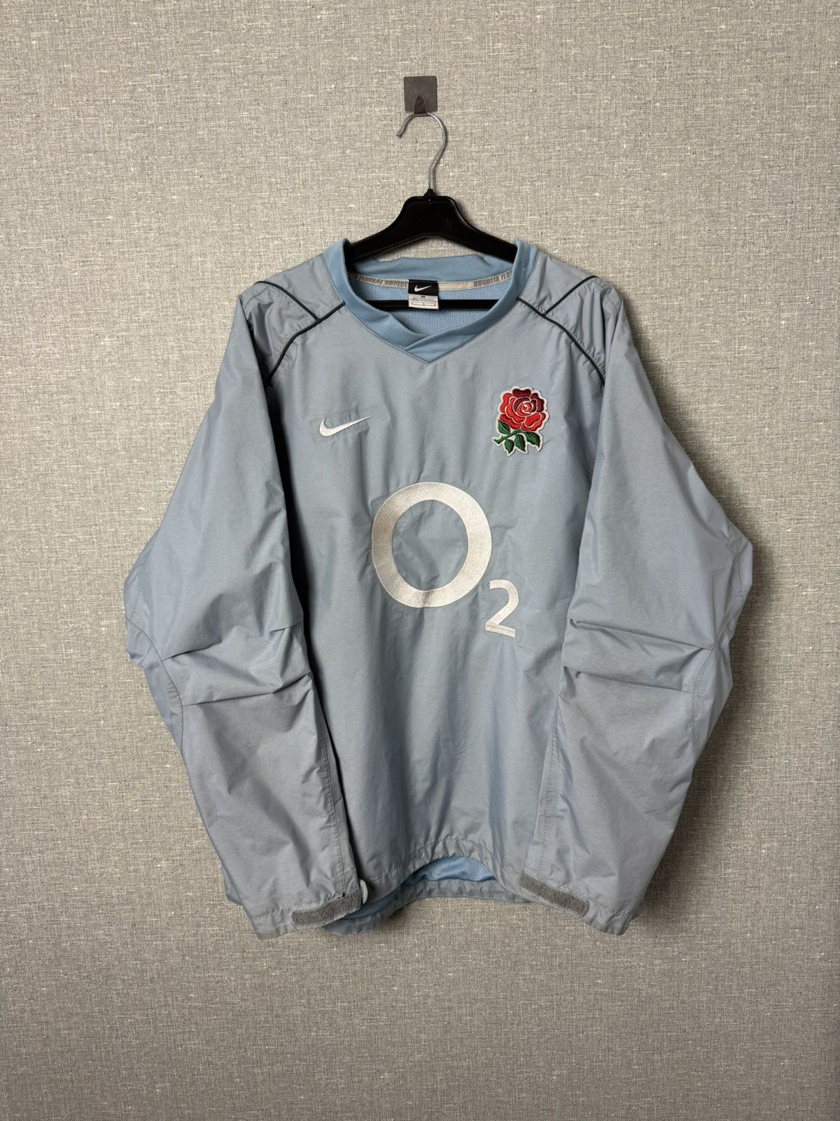 Nike Vintage Nike England Rugby O2 Windbreaker Pullover Jacket Size US L / EU 52-54 / 3 - 1 Thumbnail