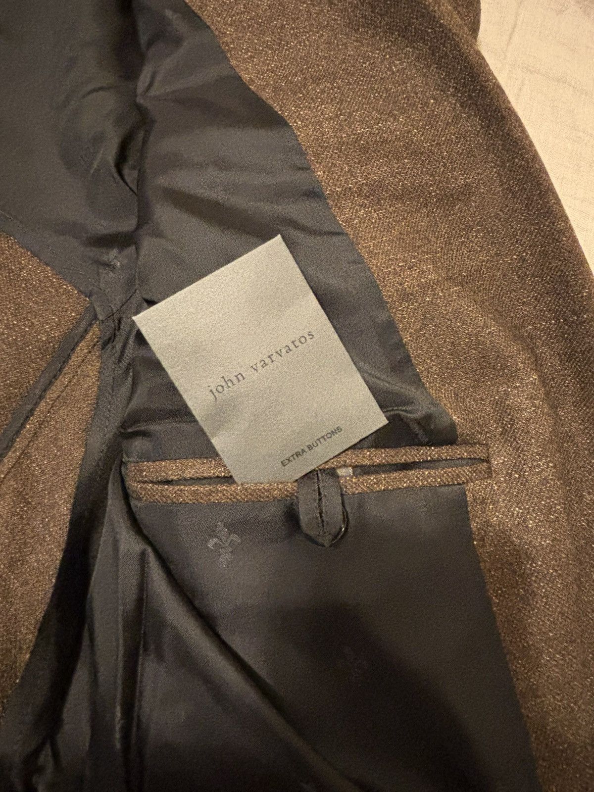 John Varvatos $1298 NWT John Varvatos Rind Jacket Men's Brown 54 EU 44 US Size 44R - 11 Thumbnail