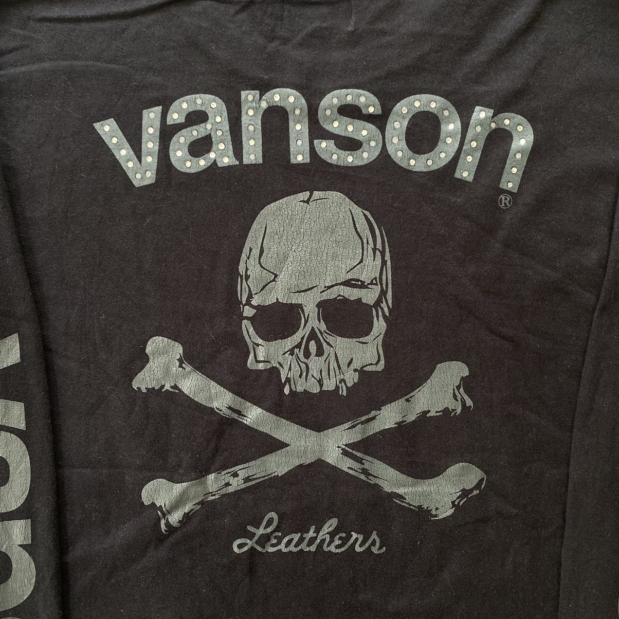 Vanson Leathers Vanson leather long sleeve skull cross bone Size US M / EU 48-50 / 2 - 9 Thumbnail
