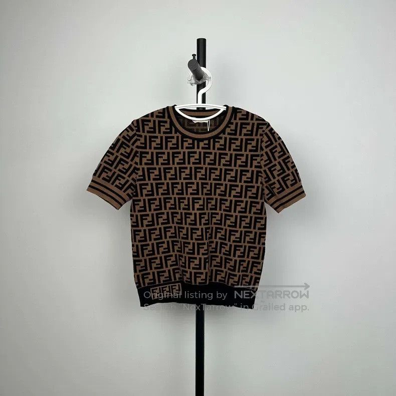 Fendi Fendi All-over printed knit short-sleeve Size XS / US 0-2 / IT 36-38 - 1 Thumbnail