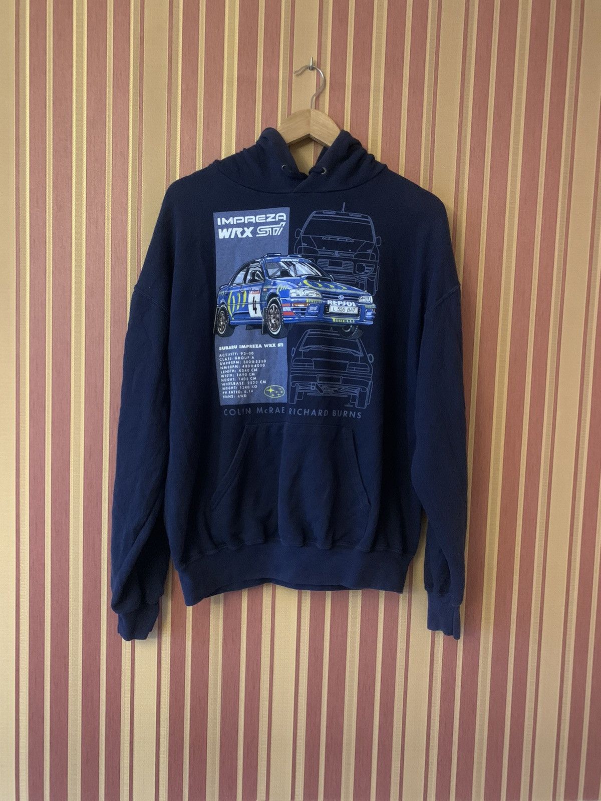 Vintage Subaru Impreza WRX STI Colin McRae and Richard Burns hoodie Size US M / EU 48-50 / 2 - 1 Thumbnail